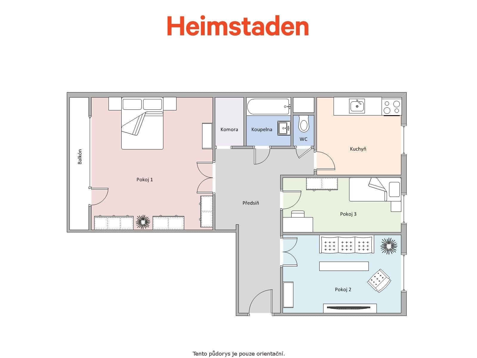 Pronájem bytu 3+1 72 m², Ke Studánce, Orlová, Moravskoslezský kraj Pronájem bytu 3+1 72 m², Ke Studánce, Orlová, Moravskoslezský kraj