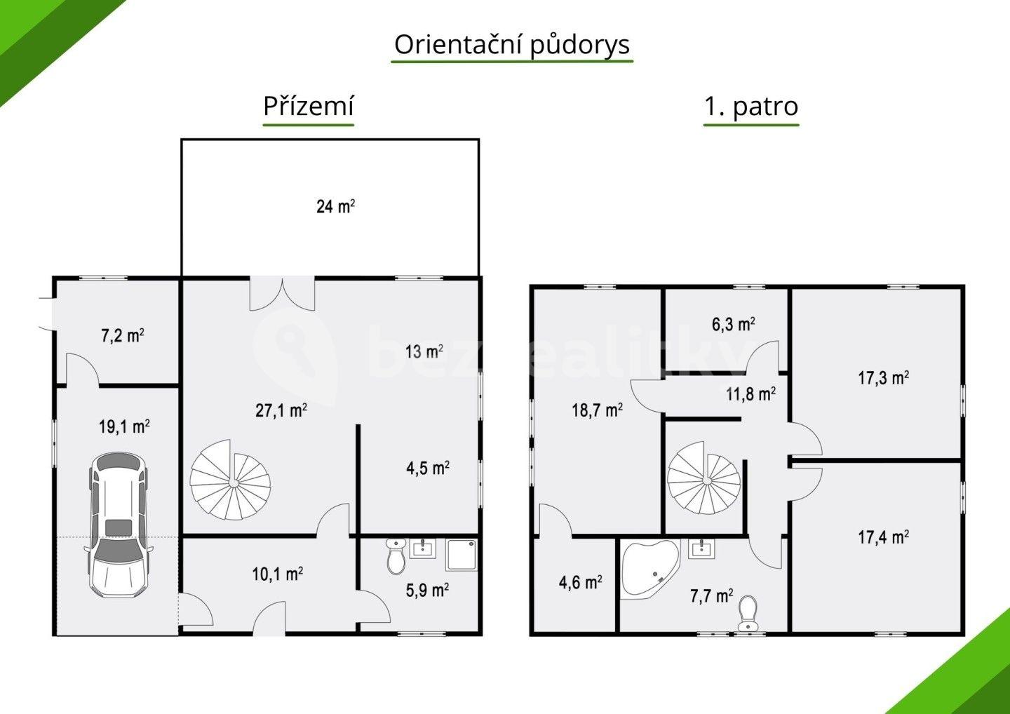 Prodej domu 170 m², pozemek 688 m², K Šálku, Odolena Voda, Středočeský kraj