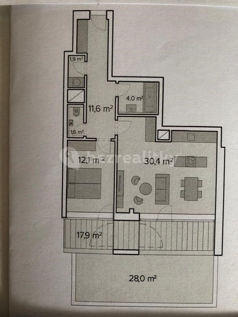 Pronájem bytu 2+kk 65 m², Neumannova, Brno, Jihomoravský kraj
