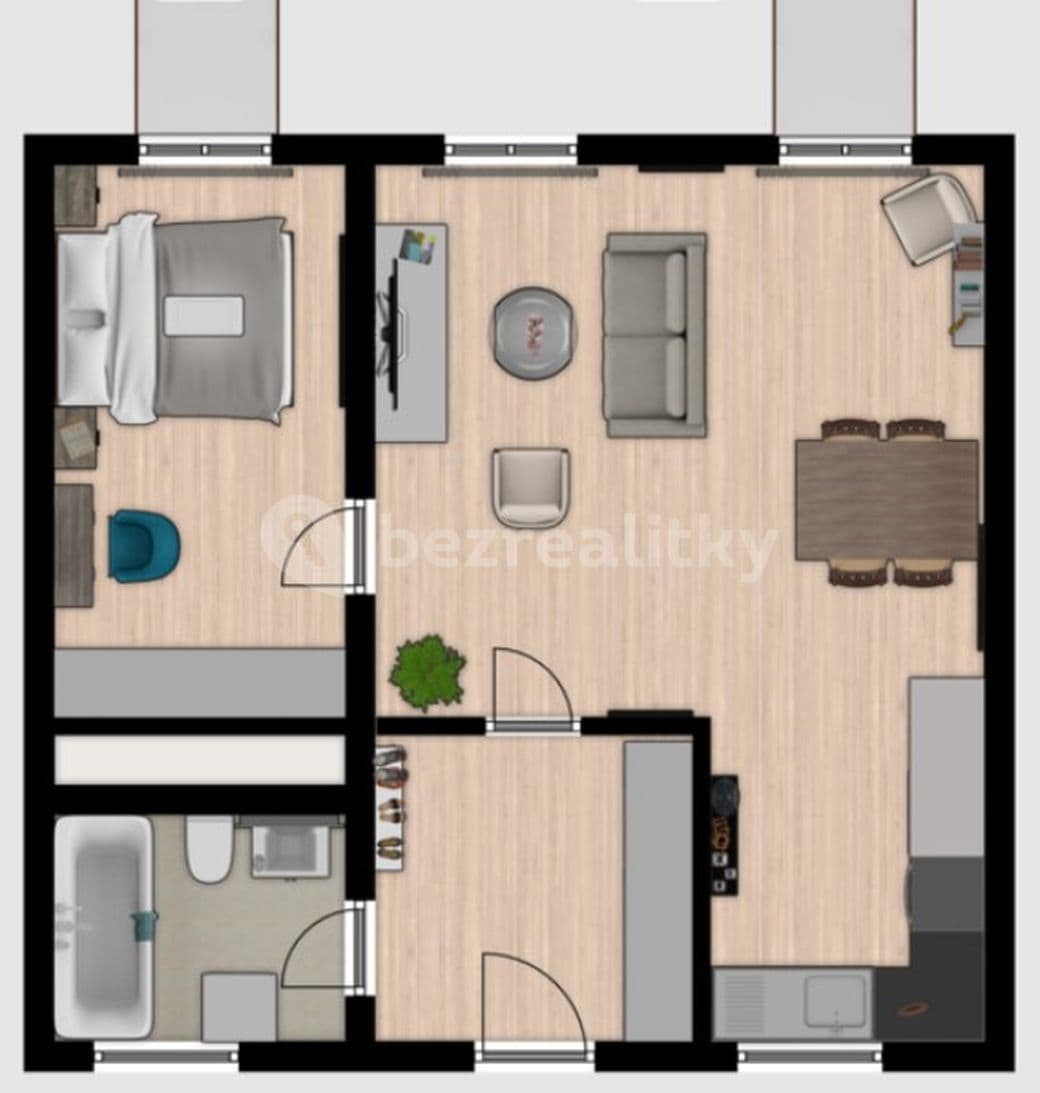 Pronájem bytu 2+kk 55 m², Říční, Svitavy, Pardubický kraj