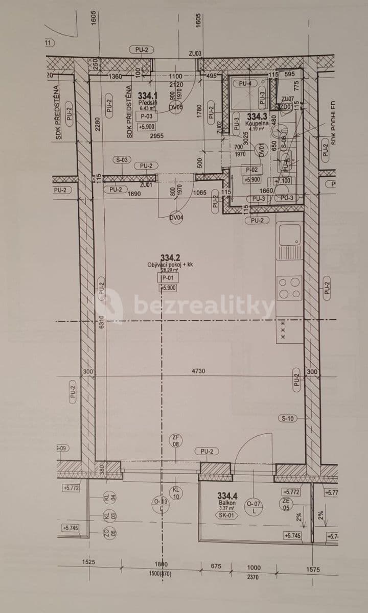 Pronájem bytu 1+kk 42 m², Škrábkových, Praha, Praha Pronájem bytu 1+kk 42 m², Škrábkových, Praha, Praha