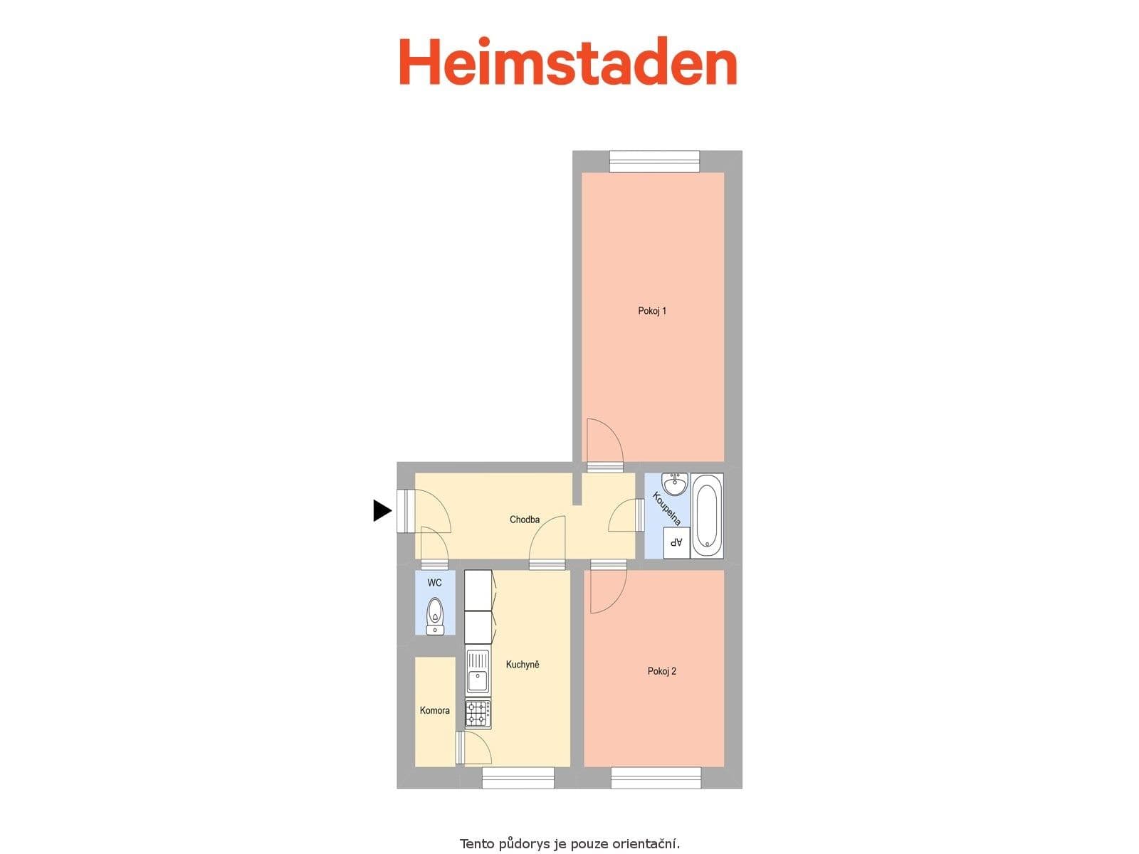 Pronájem bytu 2+1 55 m², Mitušova, Ostrava, Moravskoslezský kraj Pronájem bytu 2+1 55 m², Mitušova, Ostrava, Moravskoslezský kraj