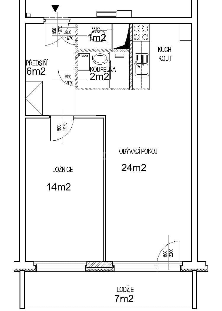Pronájem bytu 2+kk 56 m², Milánská, Praha, Praha Pronájem bytu 2+kk 56 m², Milánská, Praha, Praha