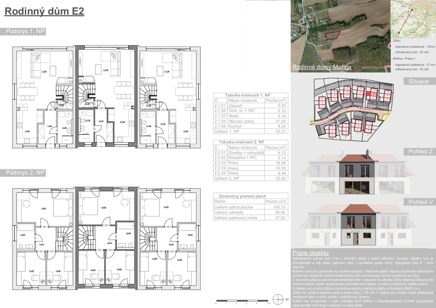 Prodej domu 106 m², pozemek 147 m², Mořina, Středočeský kraj Prodej domu 106 m², pozemek 147 m², Mořina, Středočeský kraj