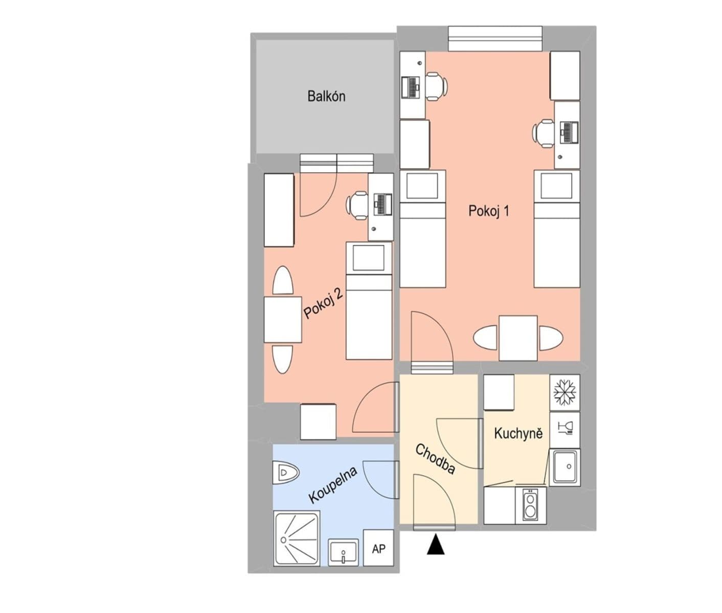 Pronájem bytu 2+1 46 m², Magisterská, Plzeň, Plzeňský kraj Pronájem bytu 2+1 46 m², Magisterská, Plzeň, Plzeňský kraj