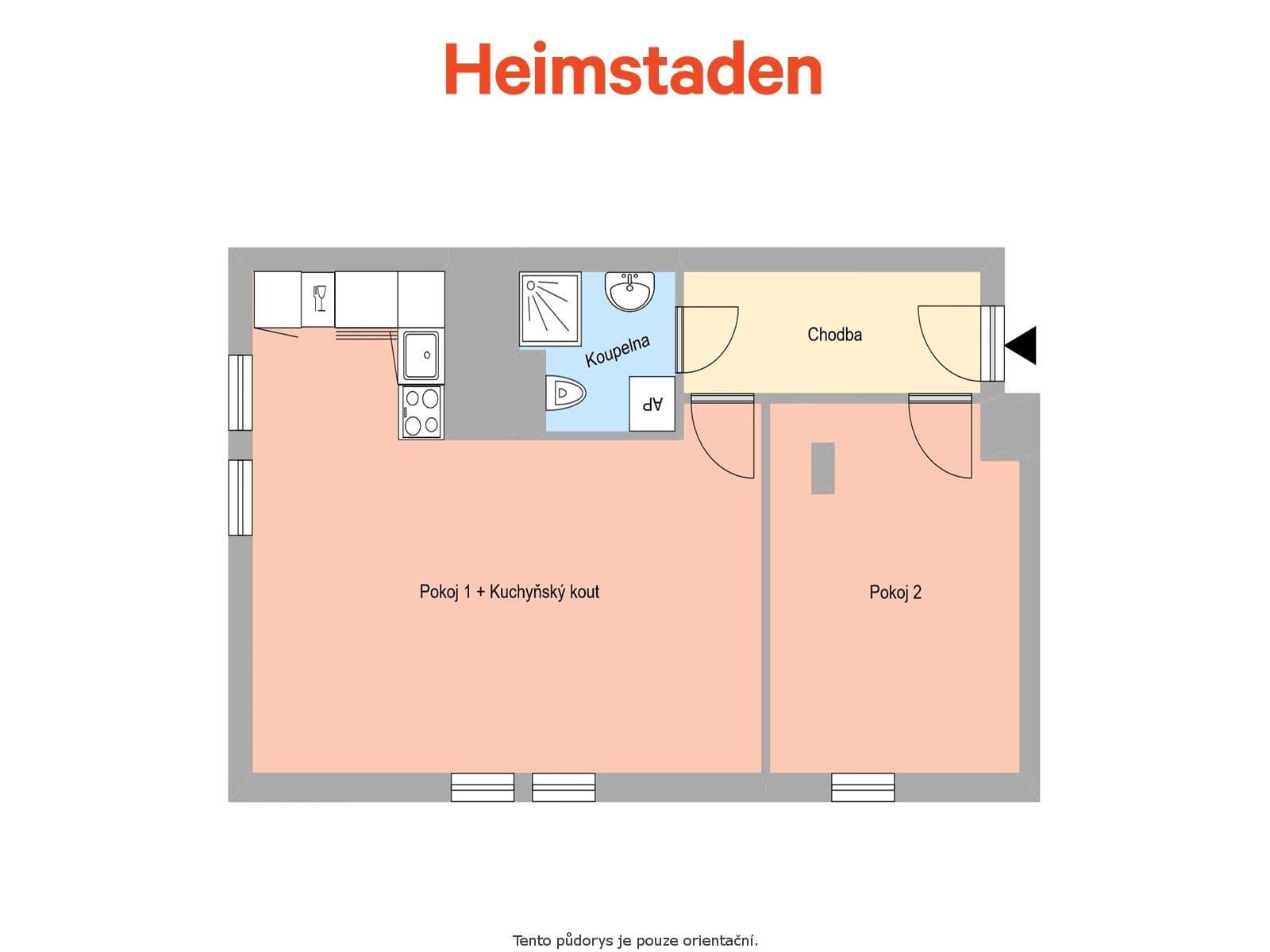 Pronájem bytu 2+kk 44 m², Komenského, Ostrava, Moravskoslezský kraj Pronájem bytu 2+kk 44 m², Komenského, Ostrava, Moravskoslezský kraj