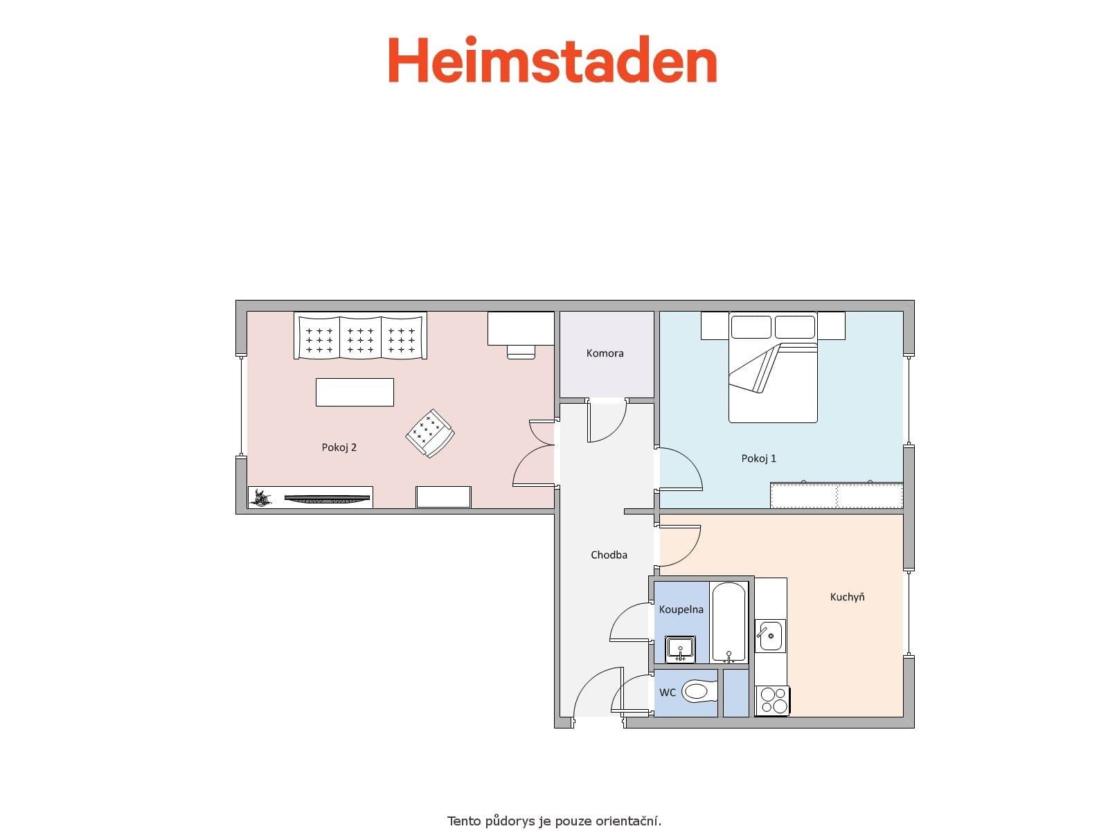 Pronájem bytu 2+1 58 m², Marie Majerové, Frýdek-Místek, Moravskoslezský kraj Pronájem bytu 2+1 58 m², Marie Majerové, Frýdek-Místek, Moravskoslezský kraj