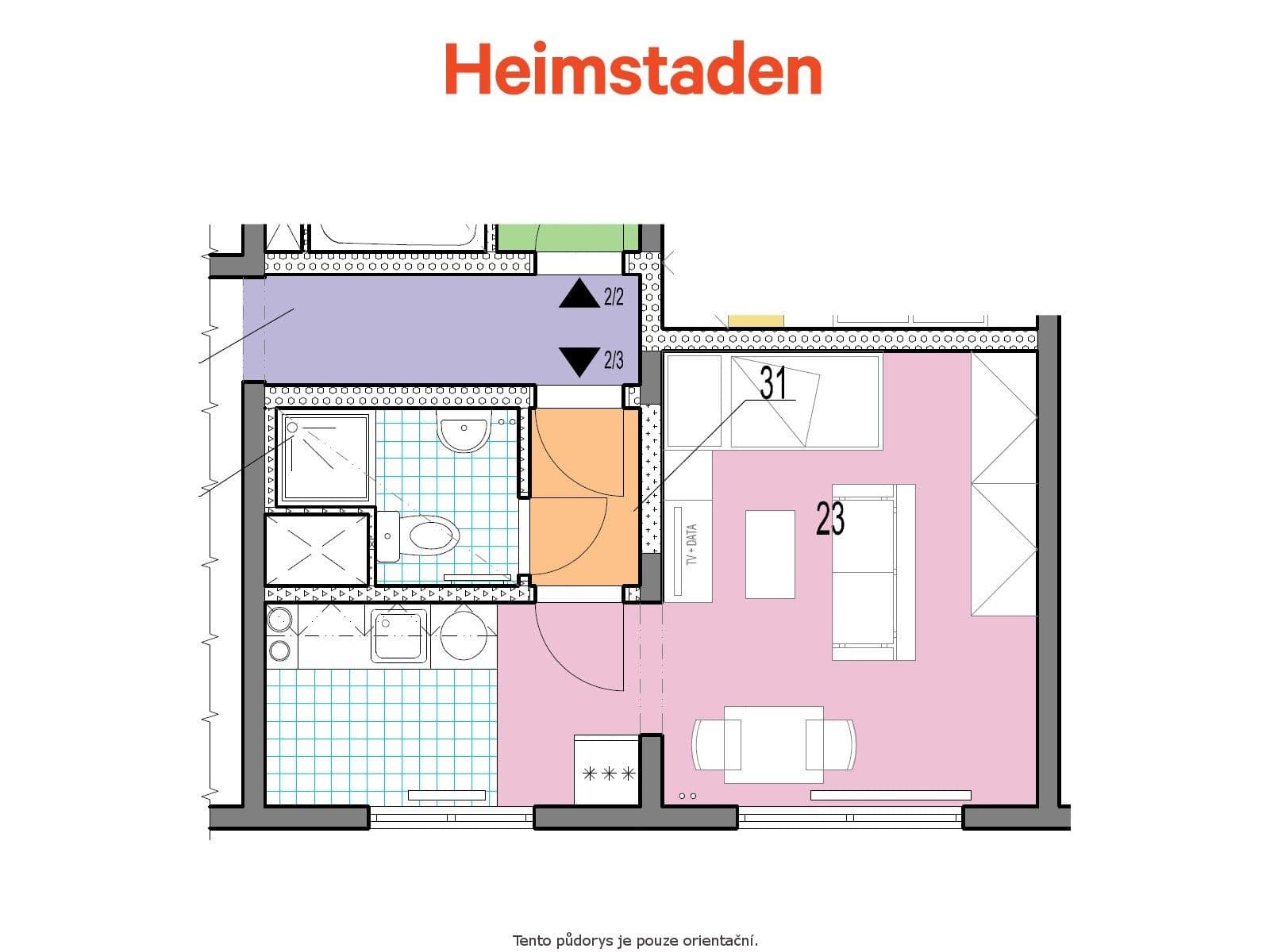 Pronájem bytu 1+kk 24 m², Kořenského, Karviná, Moravskoslezský kraj Pronájem bytu 1+kk 24 m², Kořenského, Karviná, Moravskoslezský kraj