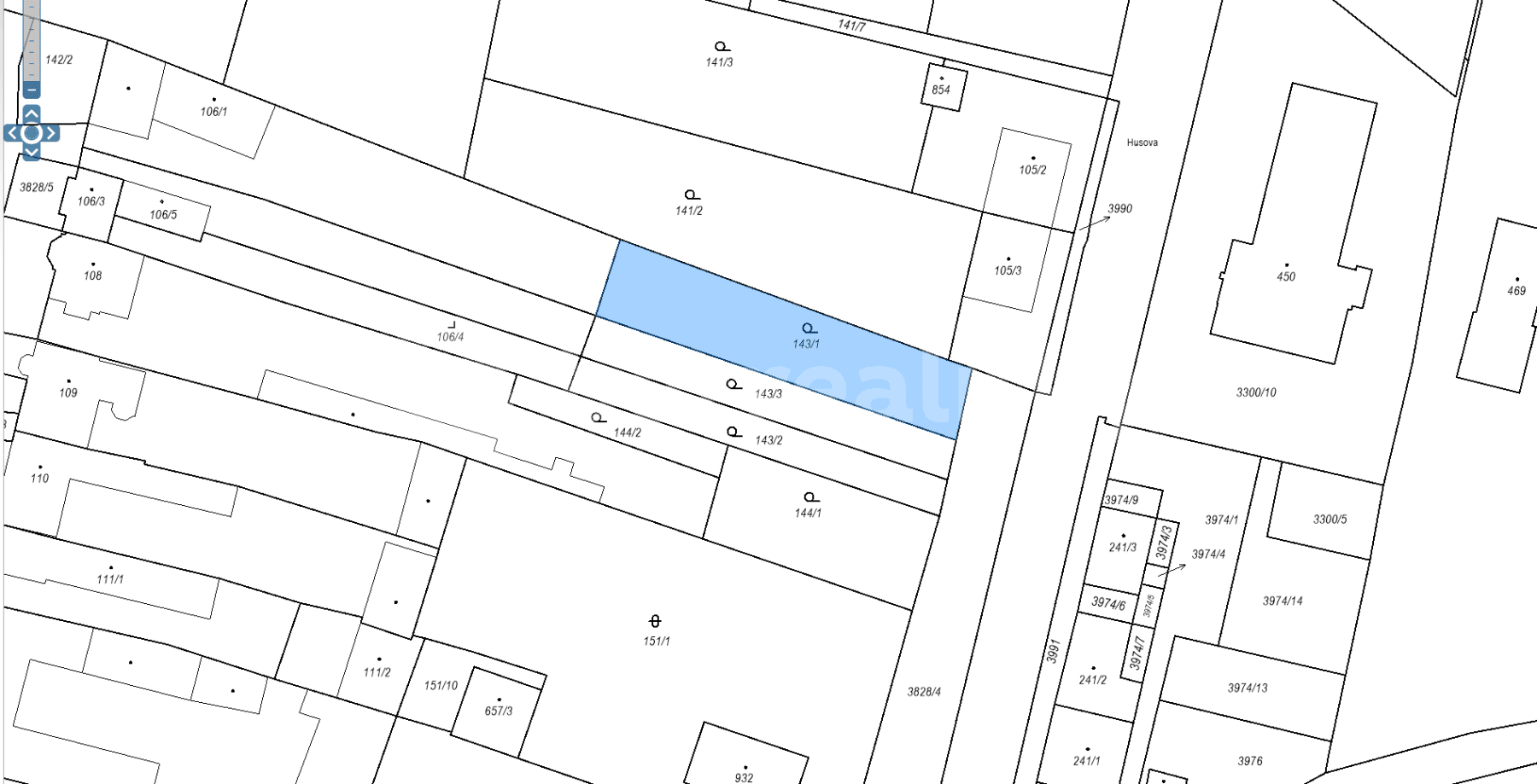 Prodej pozemku 846 m², Tyršovo náměstí, Řevničov, Středočeský kraj