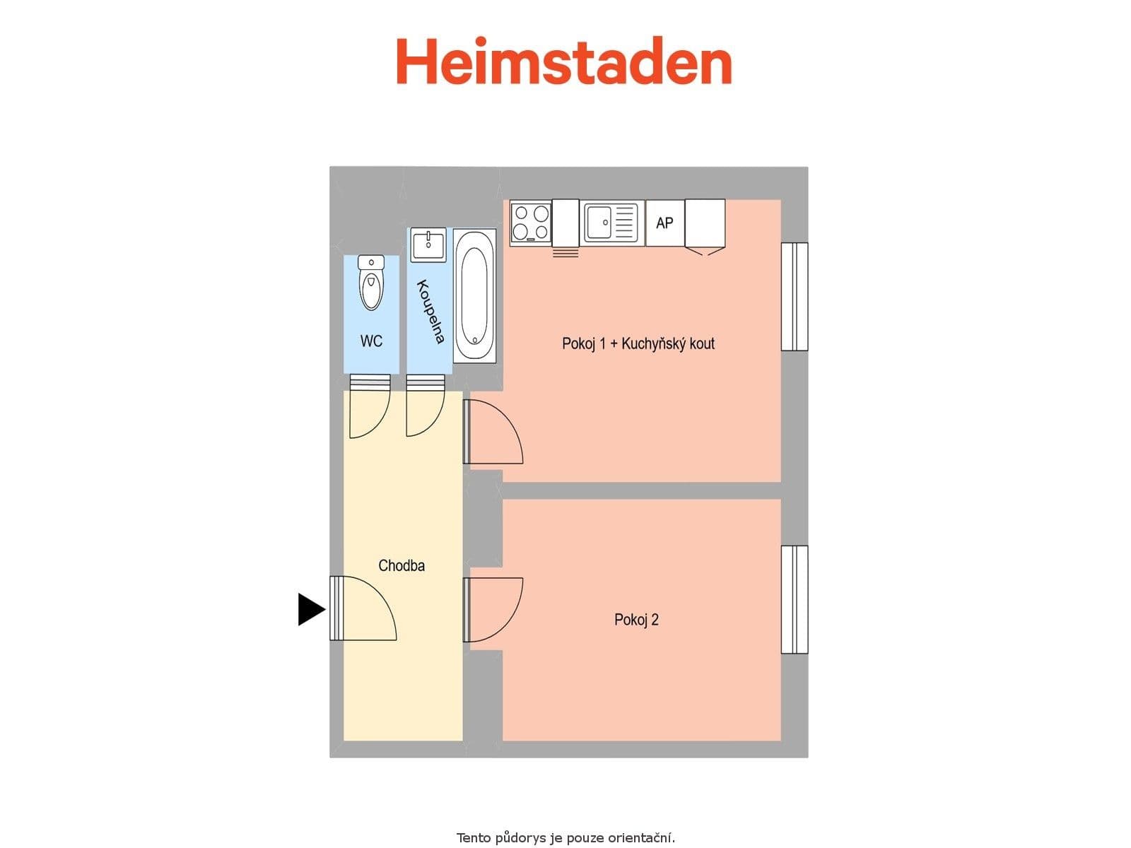 Pronájem bytu 2+kk 38 m², Hlavní třída, Ostrava, Moravskoslezský kraj Pronájem bytu 2+kk 38 m², Hlavní třída, Ostrava, Moravskoslezský kraj