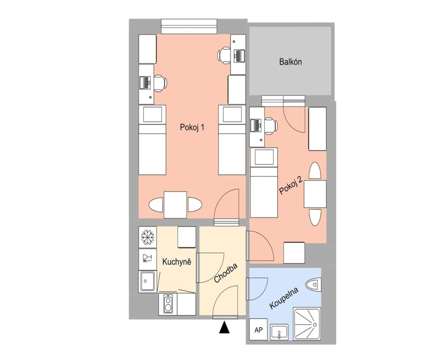 Pronájem bytu 2+1 46 m², Magisterská, Plzeň, Plzeňský kraj Pronájem bytu 2+1 46 m², Magisterská, Plzeň, Plzeňský kraj