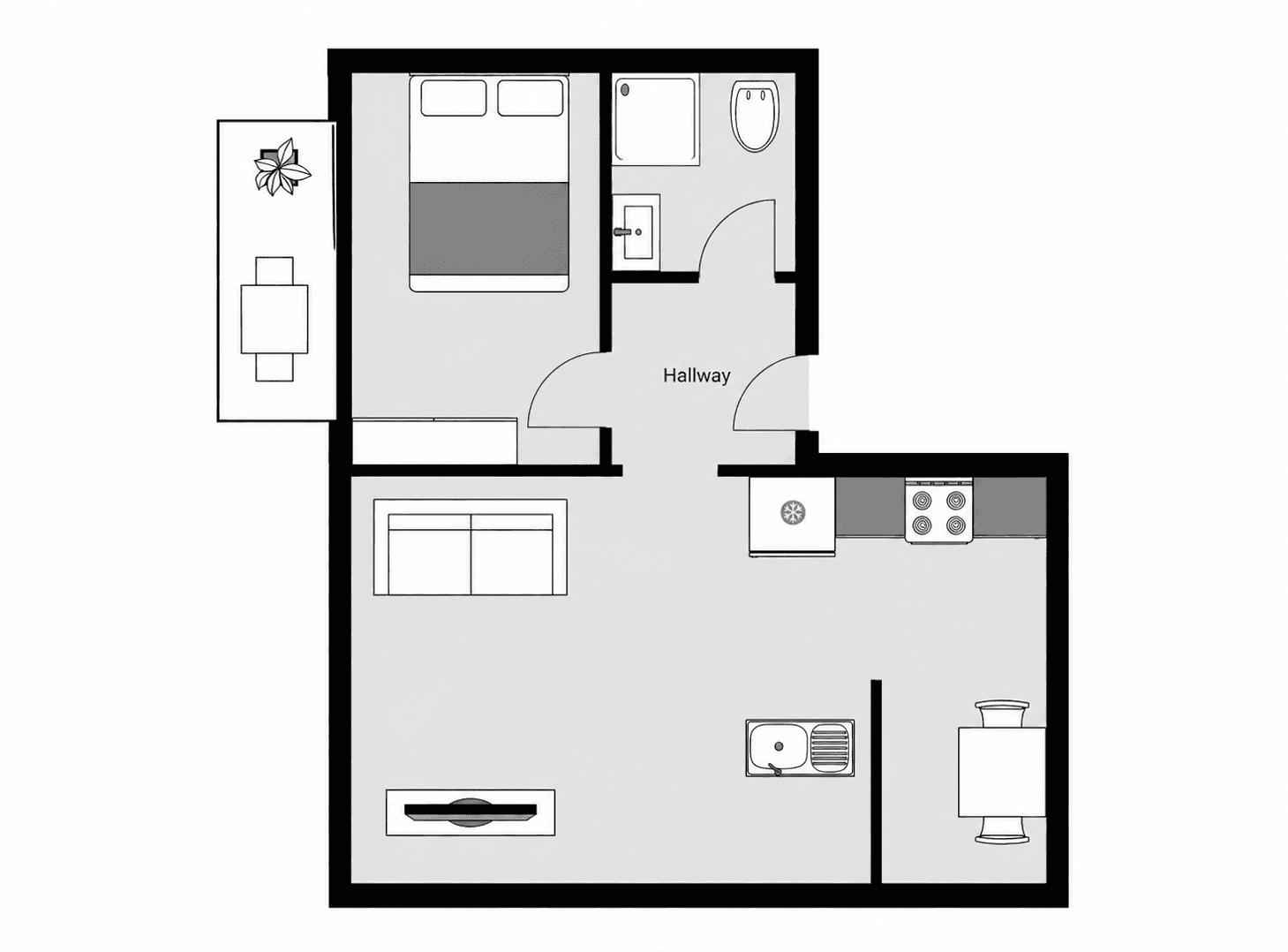 Pronájem bytu 2+kk 44 m², Jabloňová, Praha, Praha Pronájem bytu 2+kk 44 m², Jabloňová, Praha, Praha