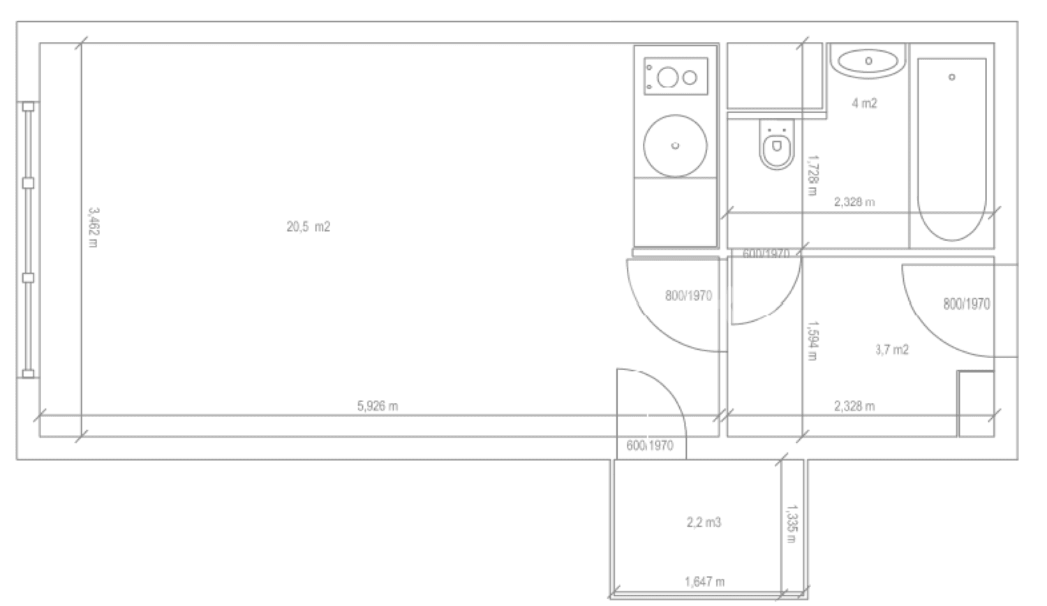 Pronájem bytu 1+kk 30 m², Vitošská, Praha, Praha Pronájem bytu 1+kk 30 m², Vitošská, Praha, Praha
