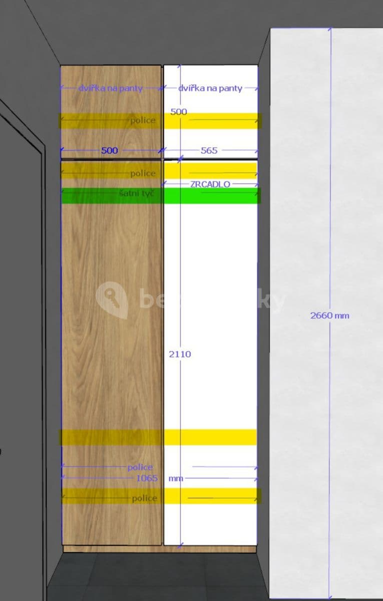 Pronájem bytu 1+kk 32 m², Azzoniho, Praha, Praha Pronájem bytu 1+kk 32 m², Azzoniho, Praha, Praha