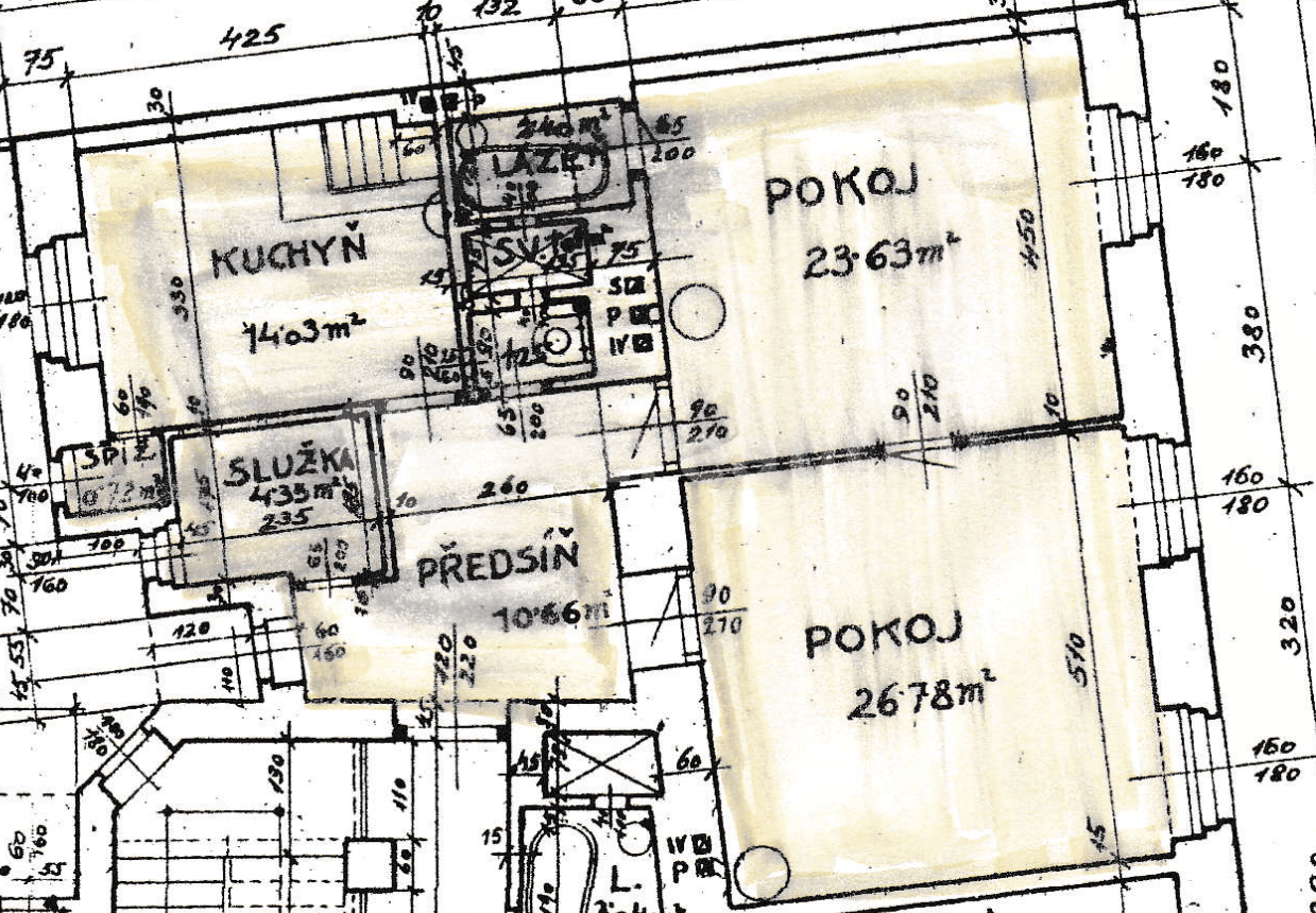Pronájem bytu 2+1 82 m², Přemyslovská, Praha, Praha Pronájem bytu 2+1 82 m², Přemyslovská, Praha, Praha