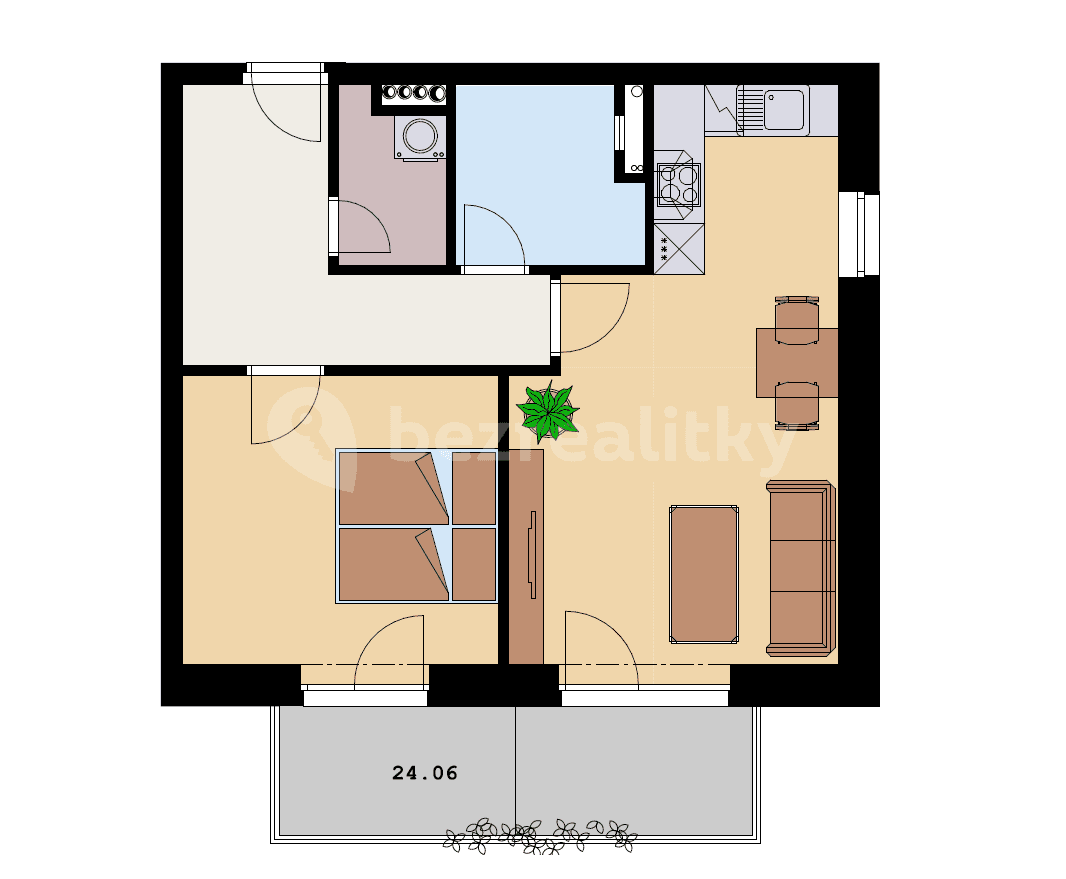 Pronájem bytu 2+kk 52 m², Zámečnická, Nymburk, Středočeský kraj Pronájem bytu 2+kk 52 m², Zámečnická, Nymburk, Středočeský kraj