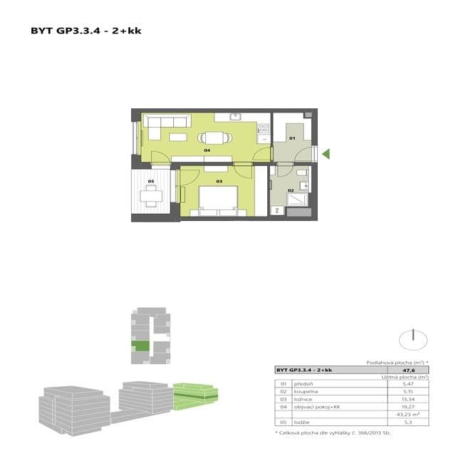 Pronájem bytu 2+kk 48 m², Na Palouku, Praha, Praha Pronájem bytu 2+kk 48 m², Na Palouku, Praha, Praha