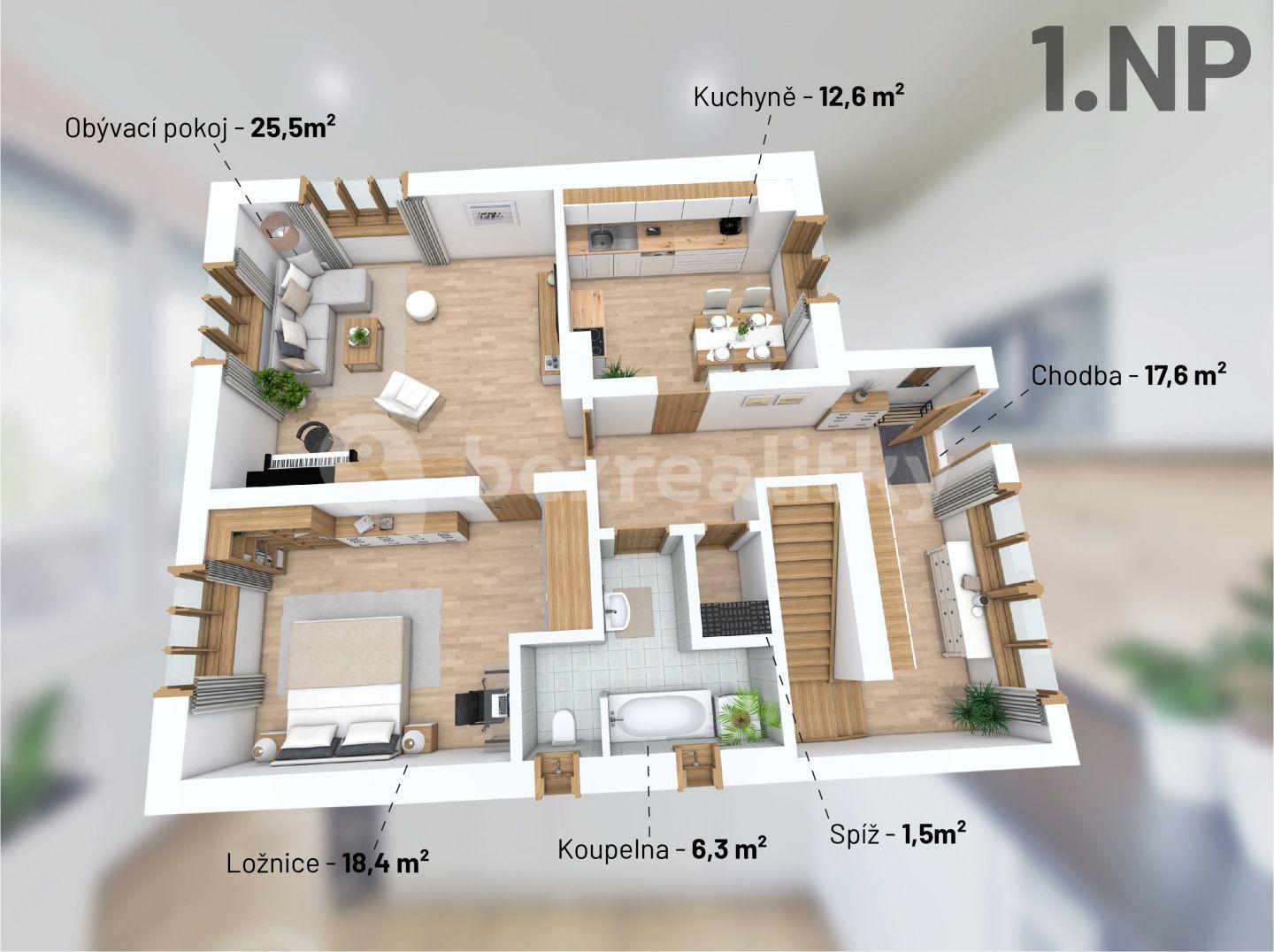 Prodej domu 157 m², pozemek 1.242 m², Dolní Stupice, Vráž, Středočeský kraj
