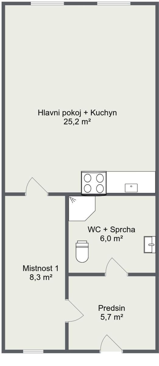 Prodej bytu 1+1 52 m², Příční, Brno, Jihomoravský kraj Prodej bytu 1+1 52 m², Příční, Brno, Jihomoravský kraj