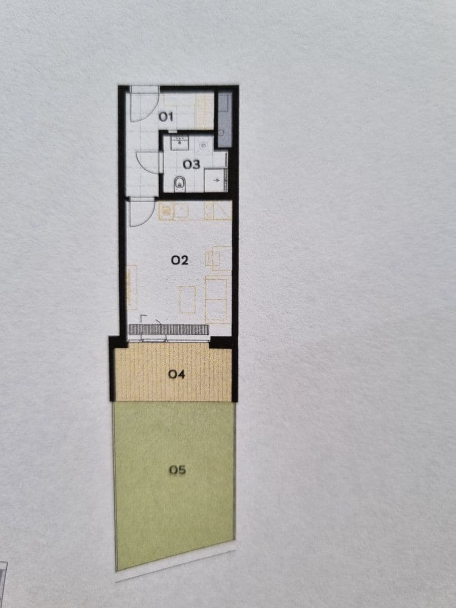 Pronájem bytu 1+kk 29 m², Na Dračkách, Praha, Praha Pronájem bytu 1+kk 29 m², Na Dračkách, Praha, Praha