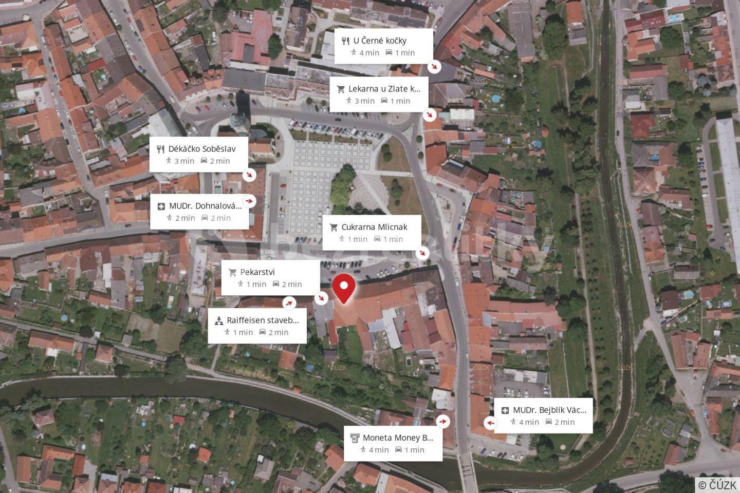 Prodej nebytového prostoru 1.307 m², náměstí Republiky, Soběslav, Jihočeský kraj