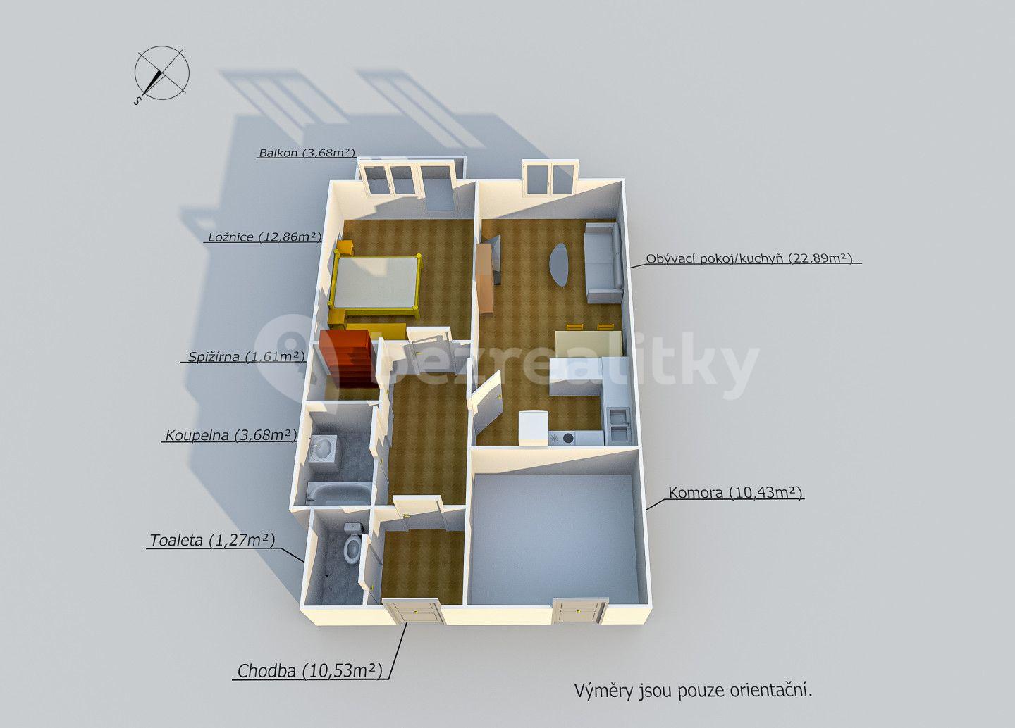 Prodej bytu 2+kk 63 m², Za Kostelem, Nepomuk, Plzeňský kraj