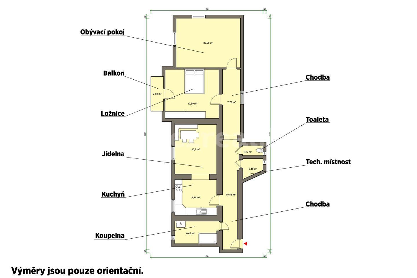 Prodej bytu 3+kk 91 m², Hlavní třída, Mariánské Lázně, Karlovarský kraj