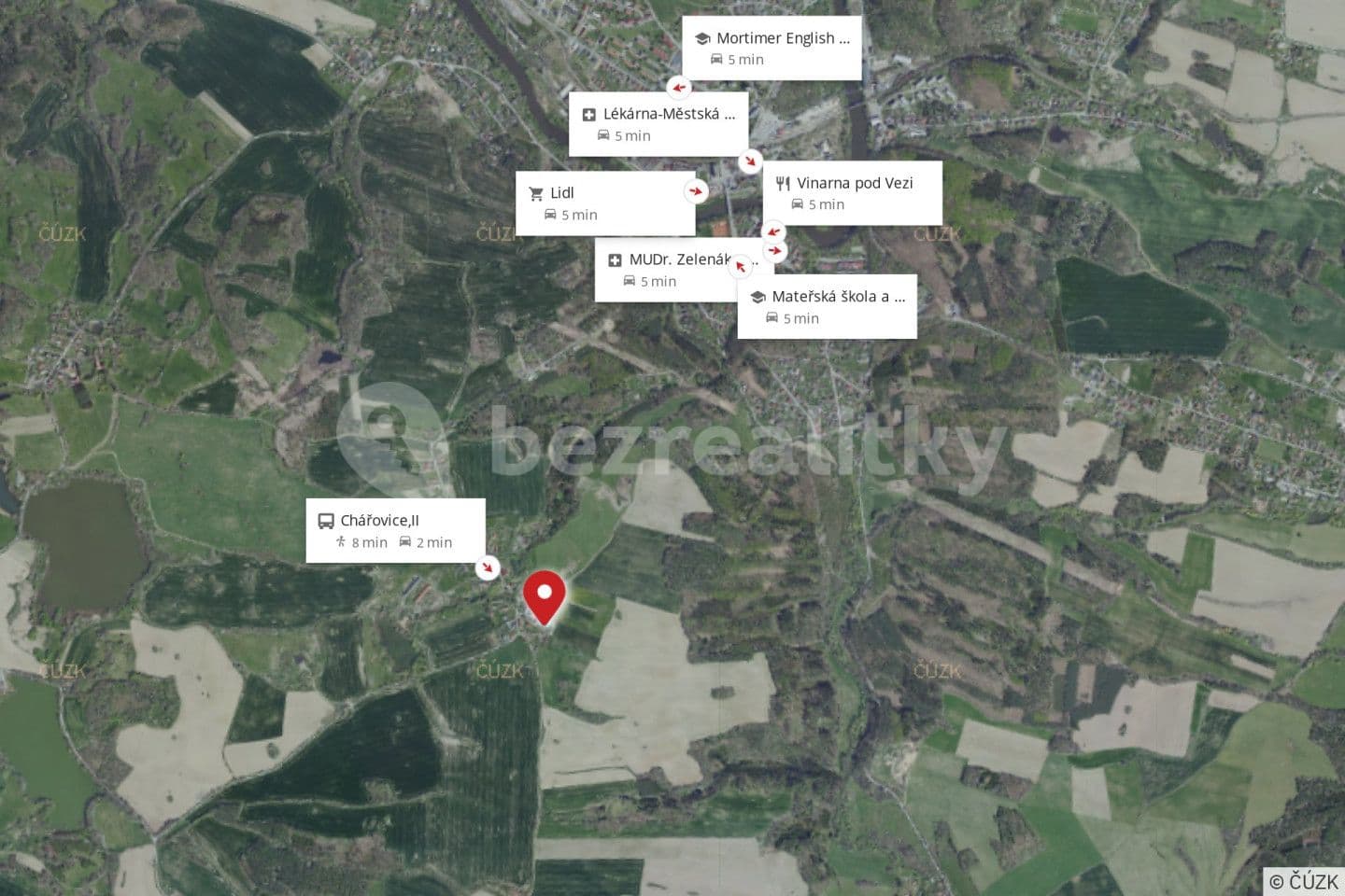 Prodej pozemku 1.259 m², Chářovice, Středočeský kraj