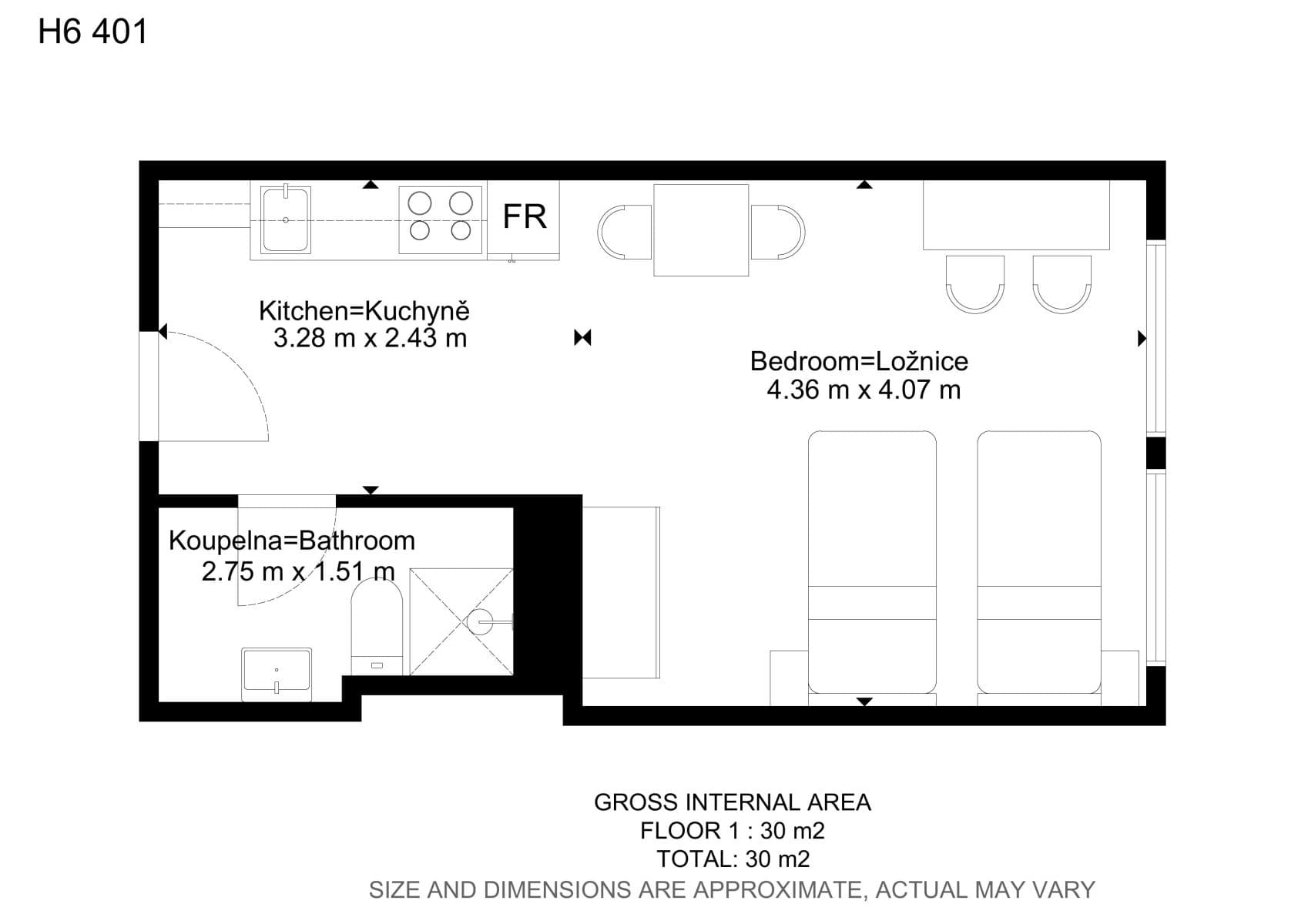 Pronájem bytu 1+kk 28 m², Hybešova, Brno, Jihomoravský kraj Pronájem bytu 1+kk 28 m², Hybešova, Brno, Jihomoravský kraj