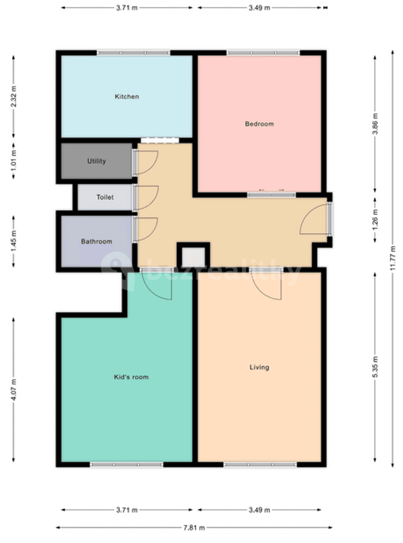 Pronájem bytu 3+1 73 m², Chlumčanského, Praha, Praha Pronájem bytu 3+1 73 m², Chlumčanského, Praha, Praha