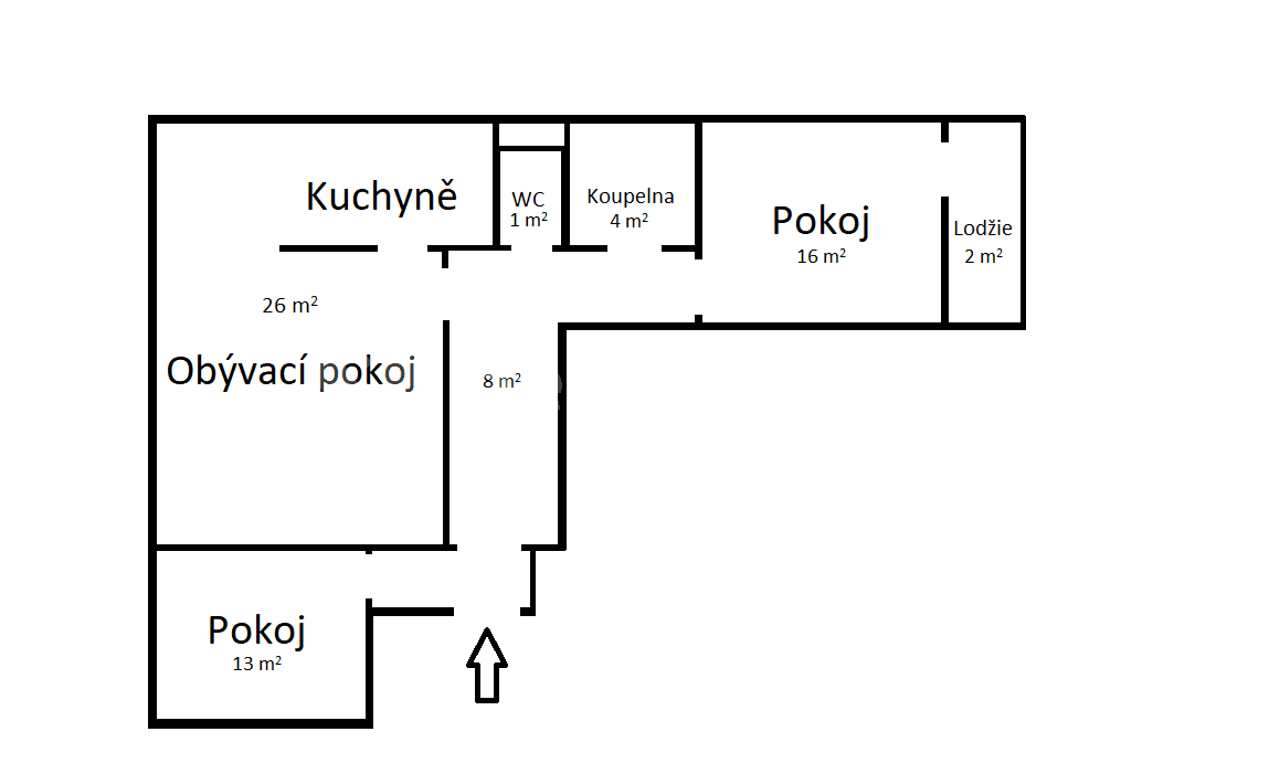 Pronájem bytu 3+kk 68 m², Prosluněná, Praha, Praha Pronájem bytu 3+kk 68 m², Prosluněná, Praha, Praha