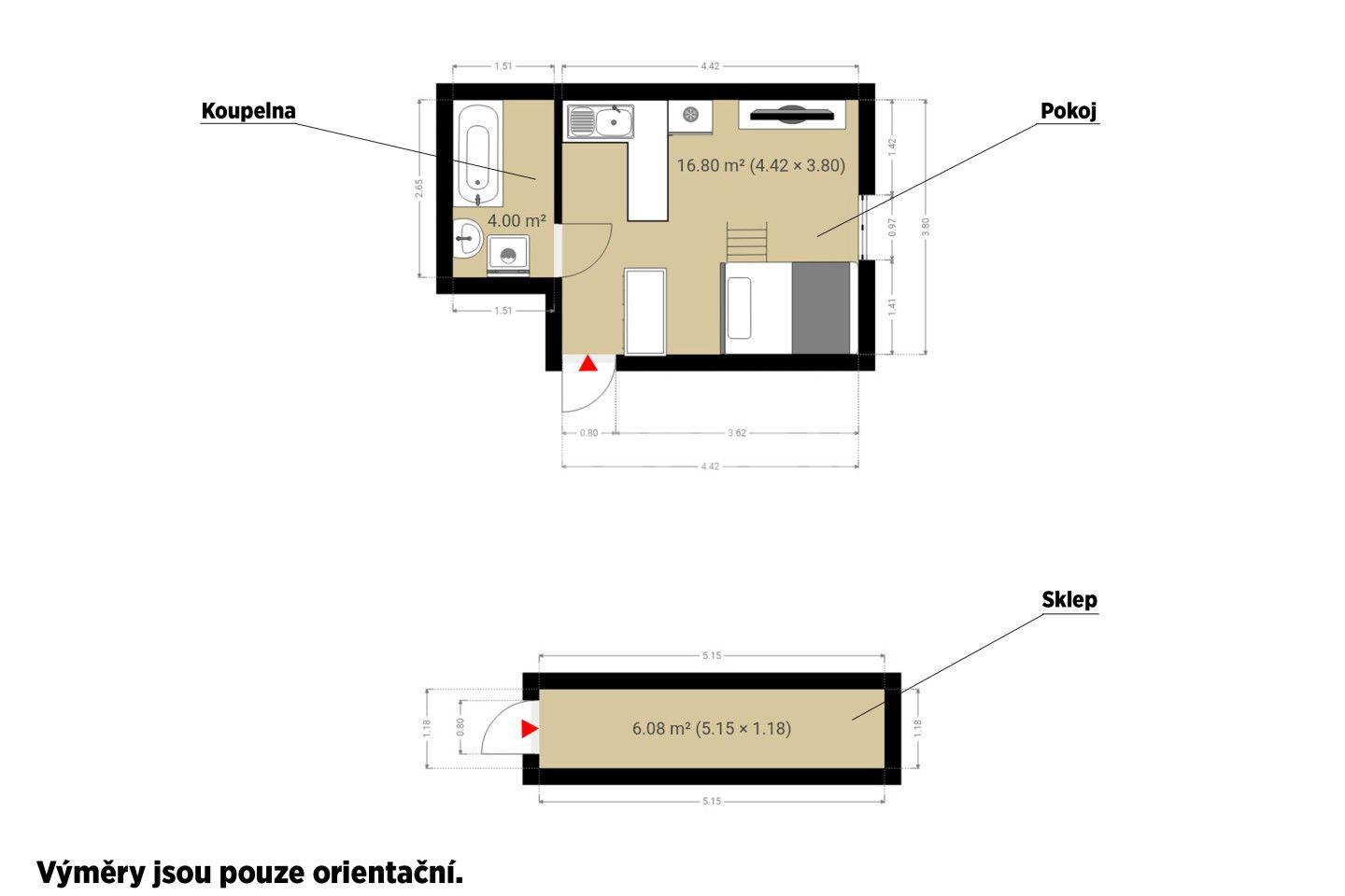 Prodej bytu 1+kk 29 m², Žižkova, Karlovy Vary, Karlovarský kraj