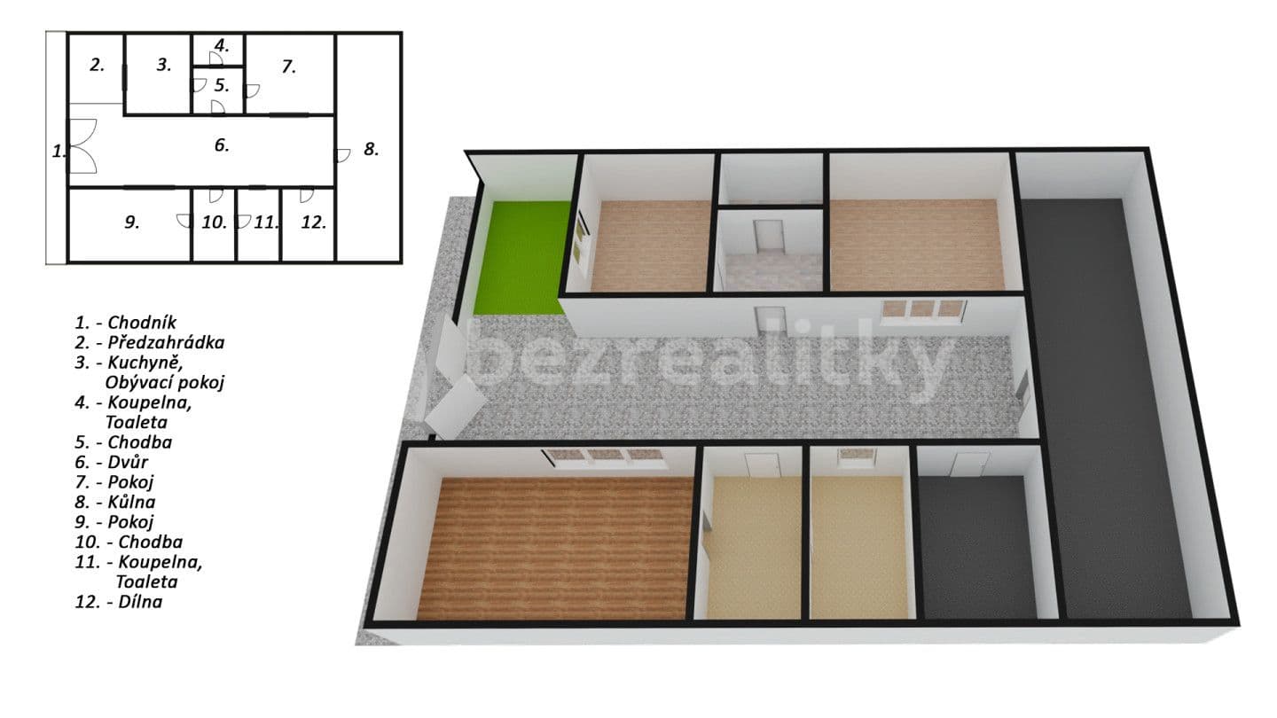 Prodej domu 100 m², pozemek 220 m², Bříza, Ústecký kraj