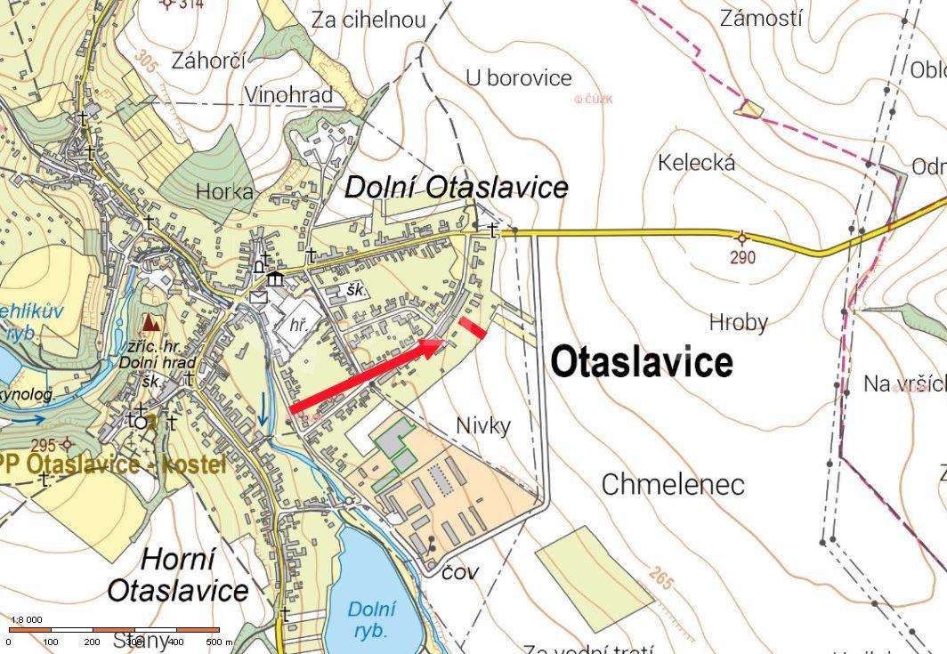 Prodej pozemku 484 m², Otaslavice, Olomoucký kraj