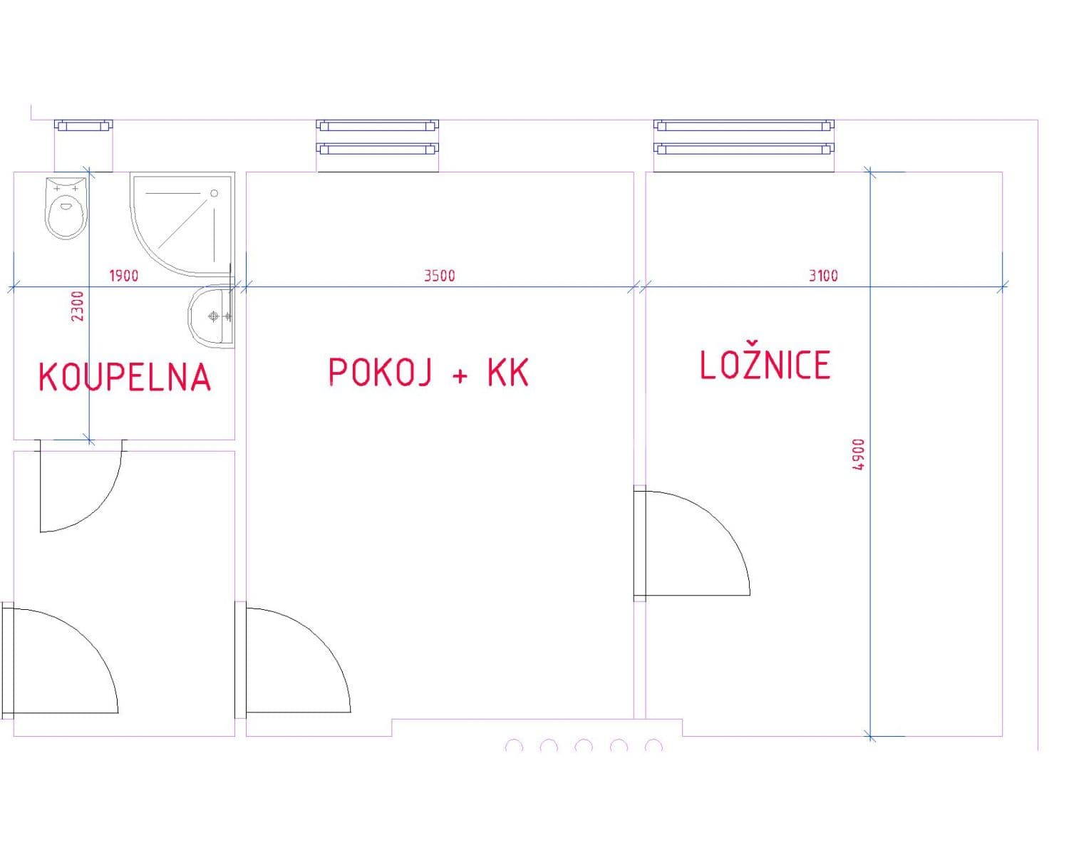 Pronájem bytu 2+kk 44 m², Pastrnkova, Brno, Jihomoravský kraj Pronájem bytu 2+kk 44 m², Pastrnkova, Brno, Jihomoravský kraj