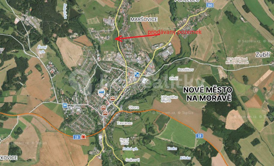 Prodej pozemku 2.571 m², Nové Město na Moravě, Kraj Vysočina