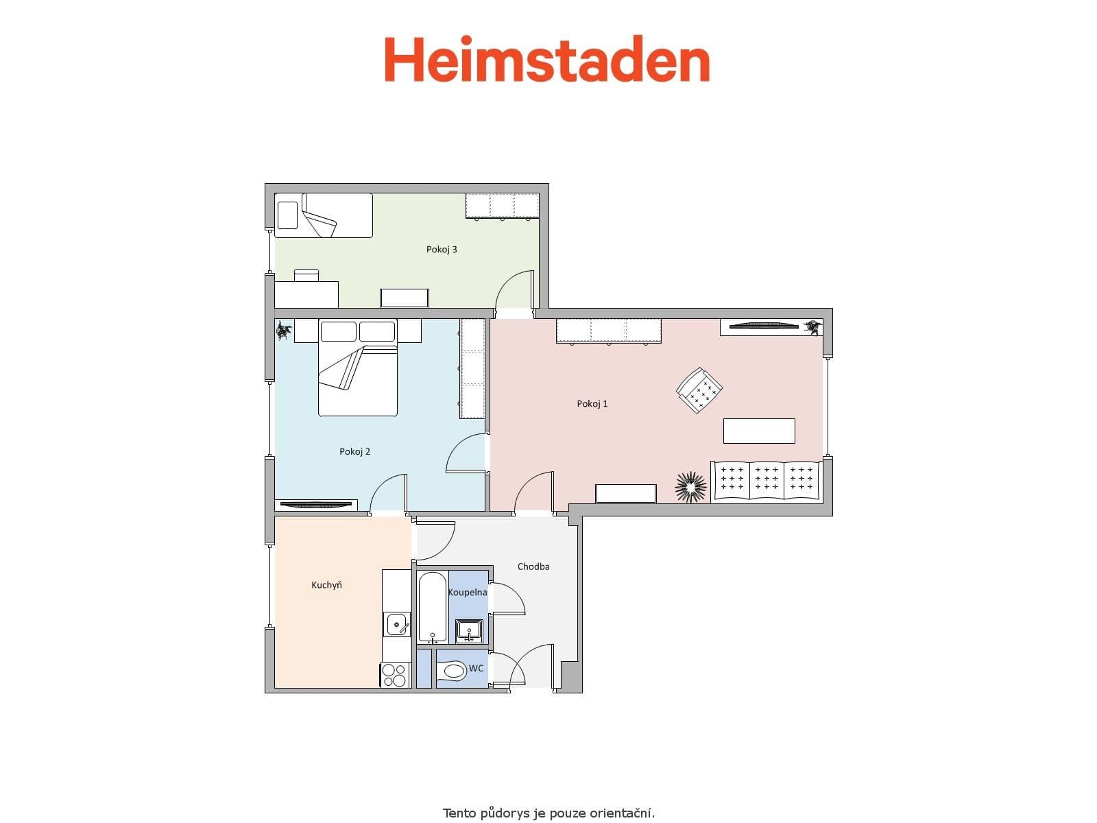 Pronájem bytu 3+1 63 m², Národní třída, Havířov, Moravskoslezský kraj Pronájem bytu 3+1 63 m², Národní třída, Havířov, Moravskoslezský kraj