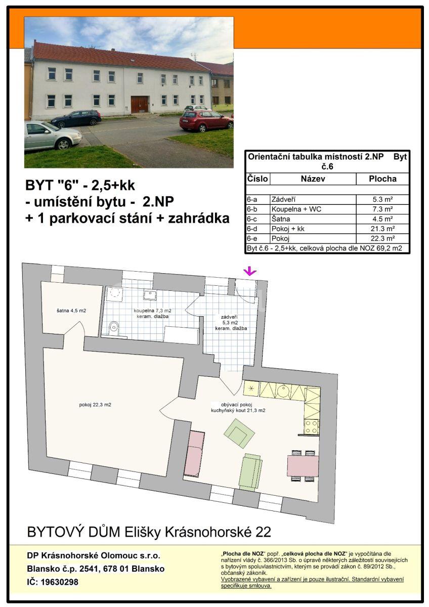 Prodej bytu 1+1 69 m², Elišky Krásnohorské, Olomouc, Olomoucký kraj