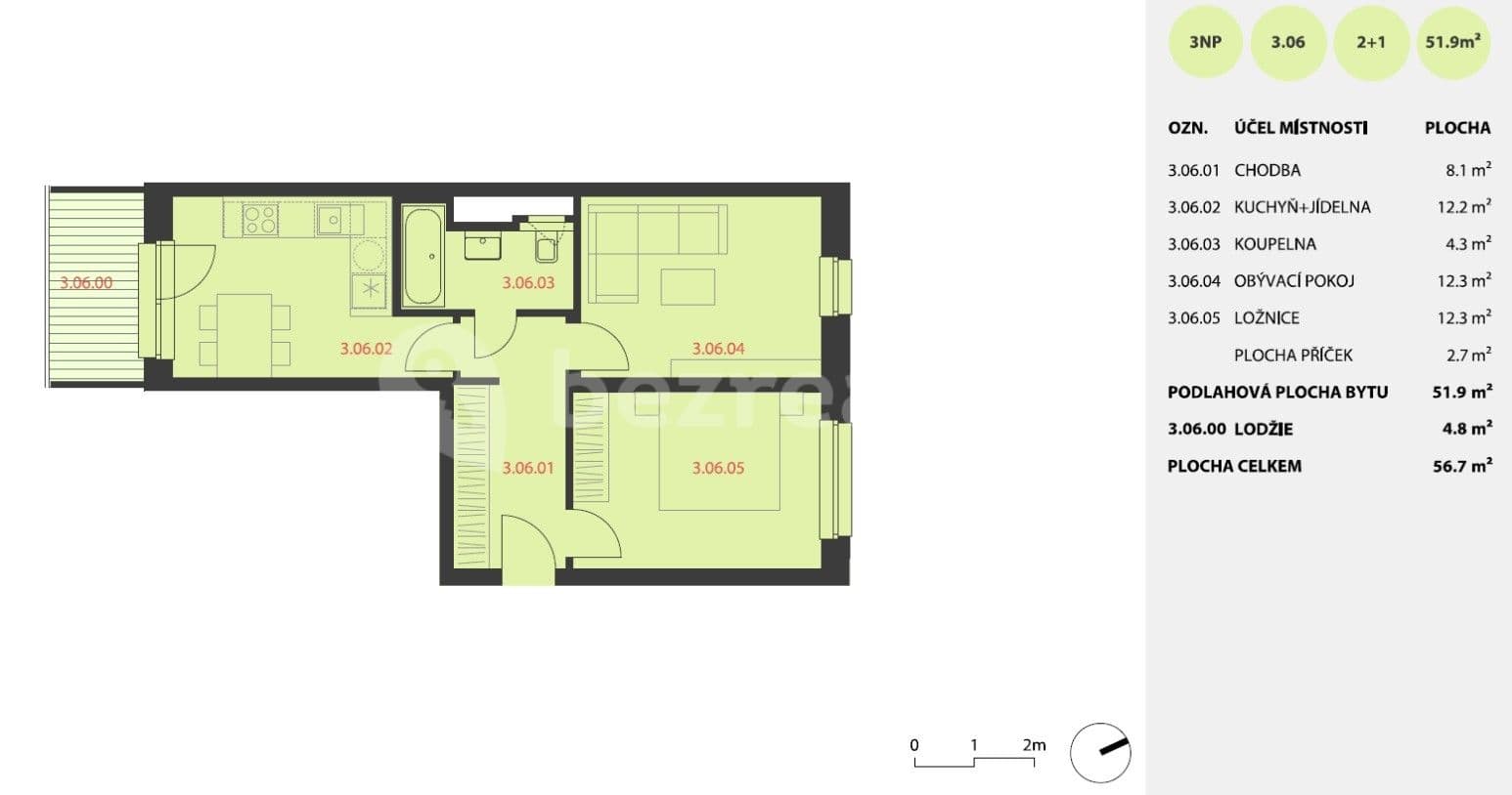 Pronájem bytu 2+1 52 m², Pazourková, Kuřim, Jihomoravský kraj Pronájem bytu 2+1 52 m², Pazourková, Kuřim, Jihomoravský kraj