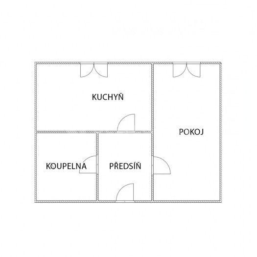 Prodej bytu 2+kk 40 m², Hradecká, Česká Lípa, Liberecký kraj