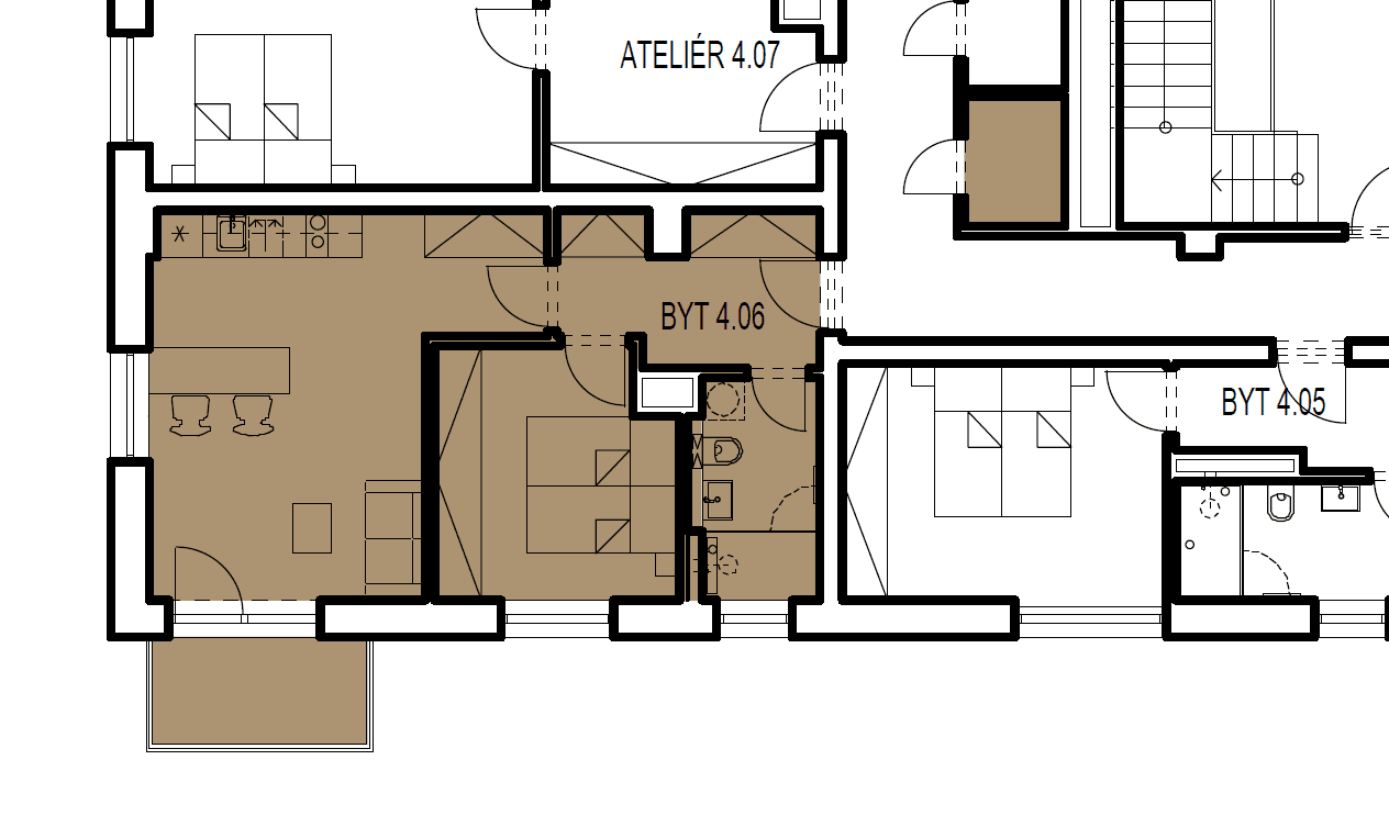 Pronájem bytu 2+kk 46 m², Tyršova, Kuřim, Jihomoravský kraj Pronájem bytu 2+kk 46 m², Tyršova, Kuřim, Jihomoravský kraj