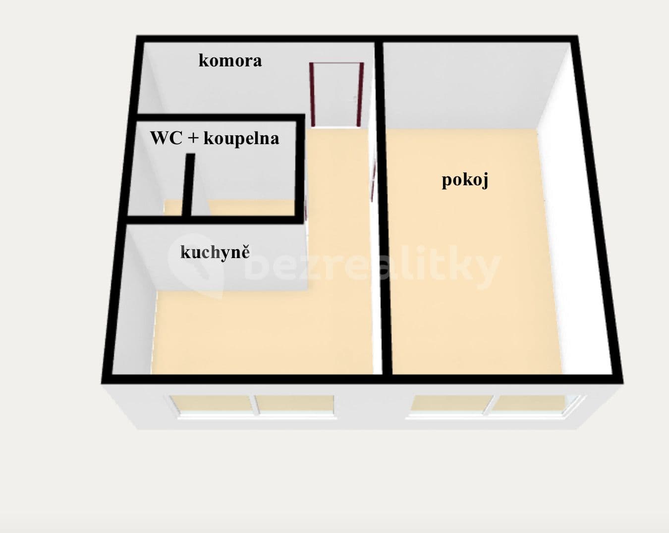 Prodej bytu 1+1 36 m², Pivovarská, Vysoké Mýto, Pardubický kraj