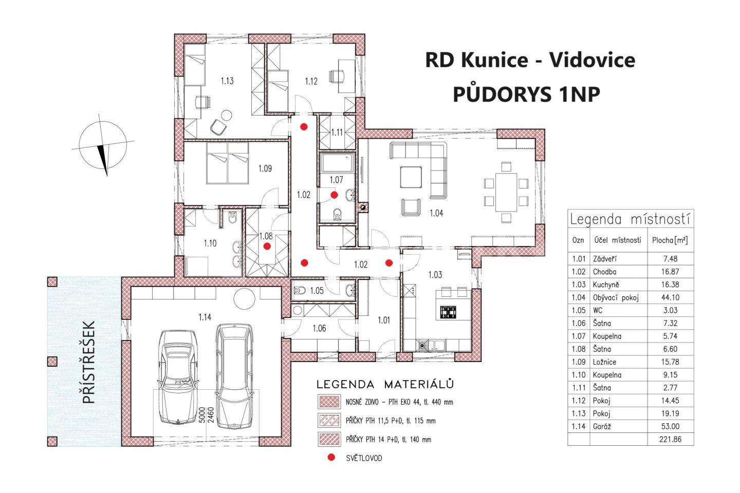 Prodej domu 222 m², pozemek 1.240 m², Járy Cimrmana, Kunice, Středočeský kraj