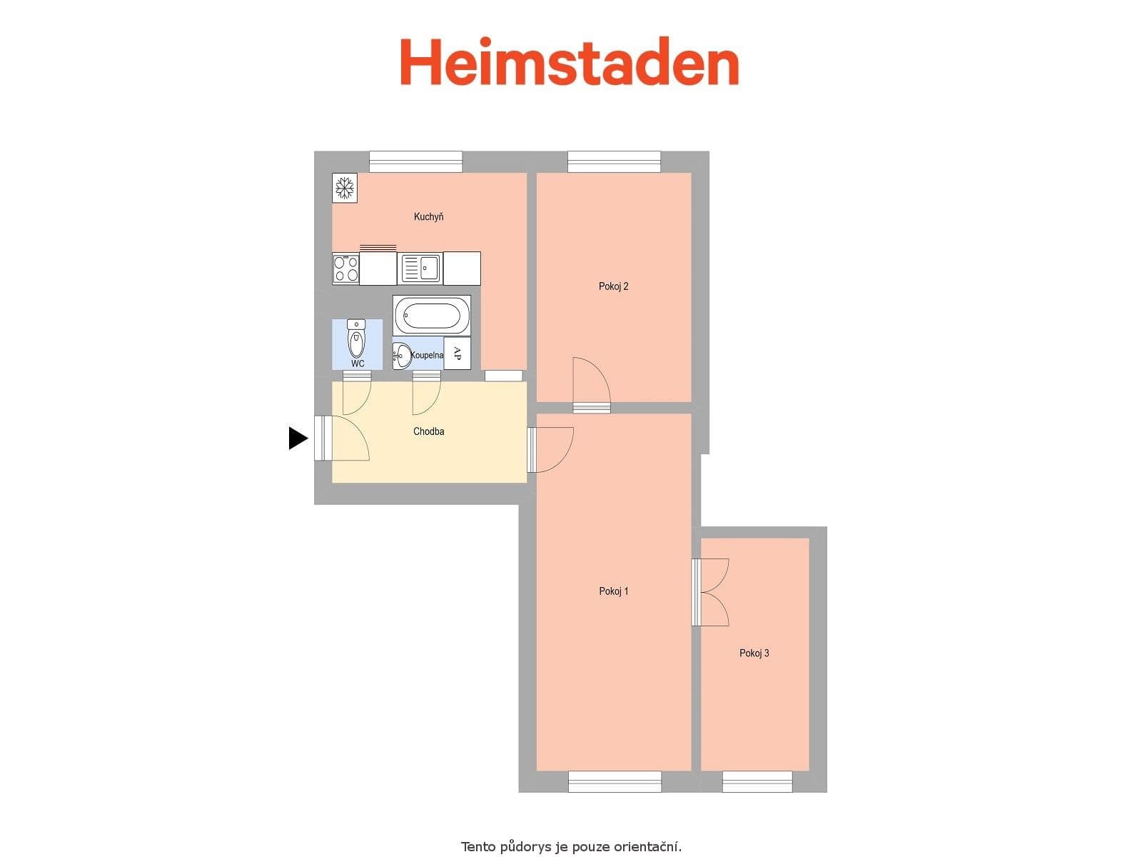 Pronájem bytu 3+1 59 m², Jožky Jabůrkové, Havířov, Moravskoslezský kraj Pronájem bytu 3+1 59 m², Jožky Jabůrkové, Havířov, Moravskoslezský kraj