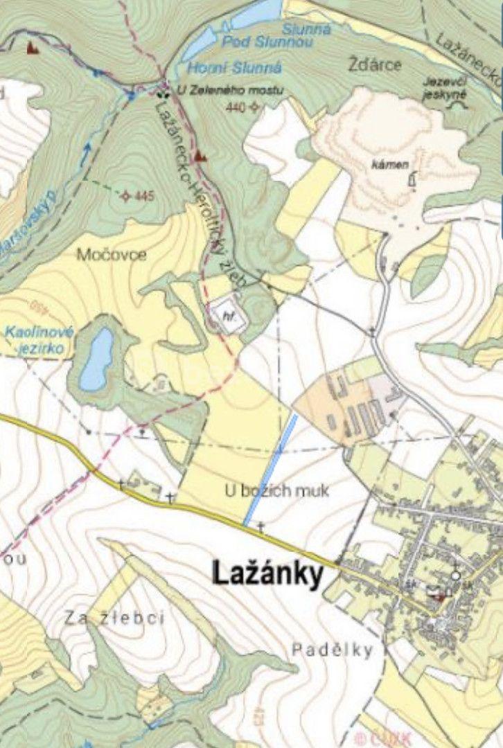 Prodej pozemku 5.059 m², Lažánky, Jihomoravský kraj