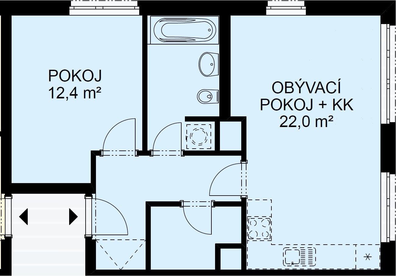 Pronájem bytu 2+kk 53 m², Jateční, Praha, Praha Pronájem bytu 2+kk 53 m², Jateční, Praha, Praha