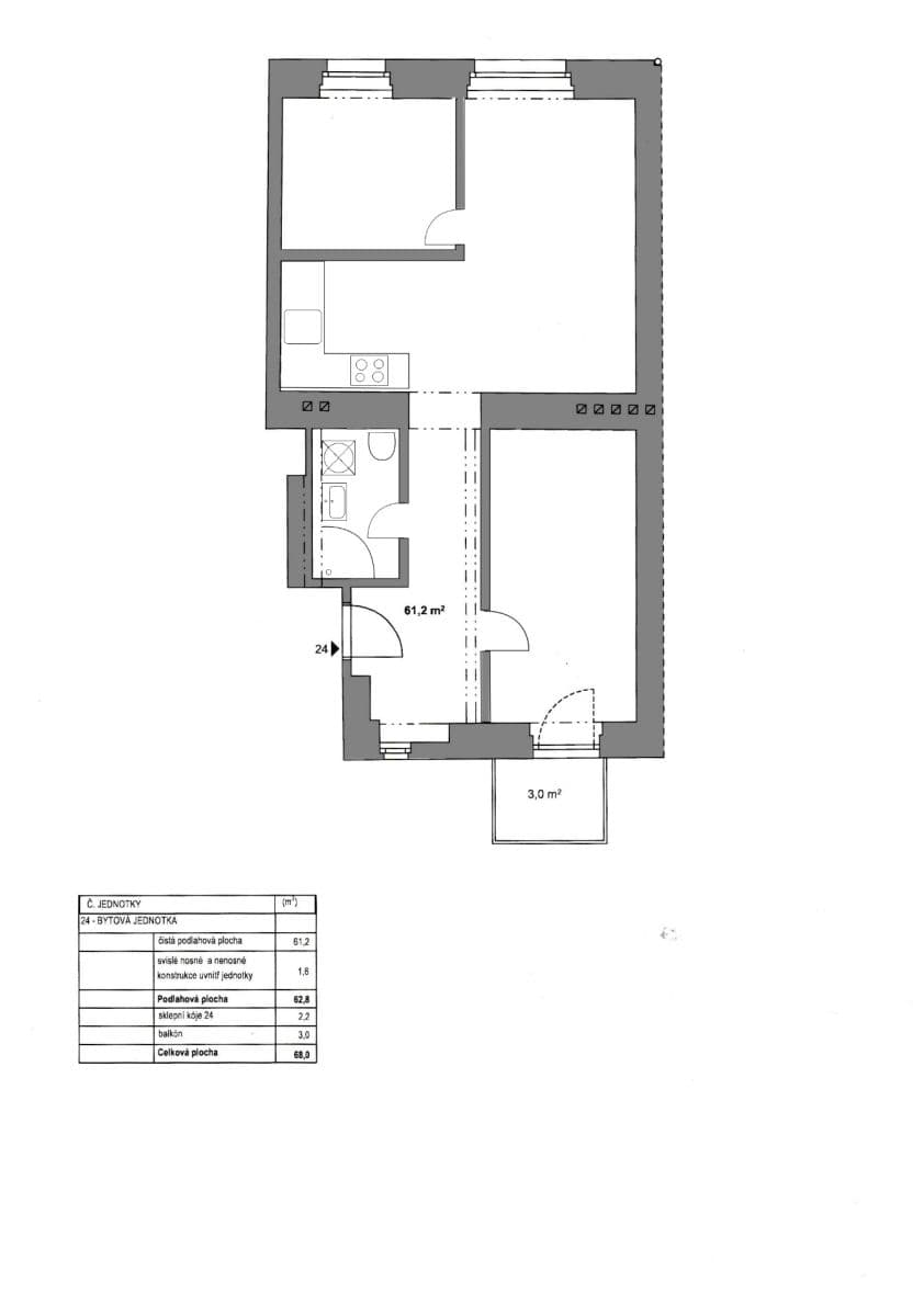 Prodej bytu 3+kk 68 m², Konšelská, Praha, Praha Prodej bytu 3+kk 68 m², Konšelská, Praha, Praha