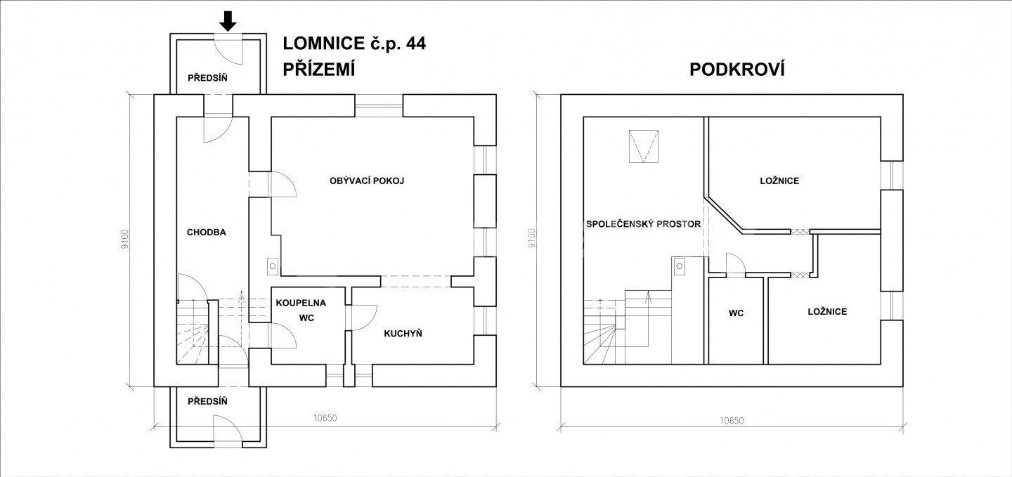 Prodej chaty, chalupy 80 m², pozemek 100 m², Lomnice, Moravskoslezský kraj