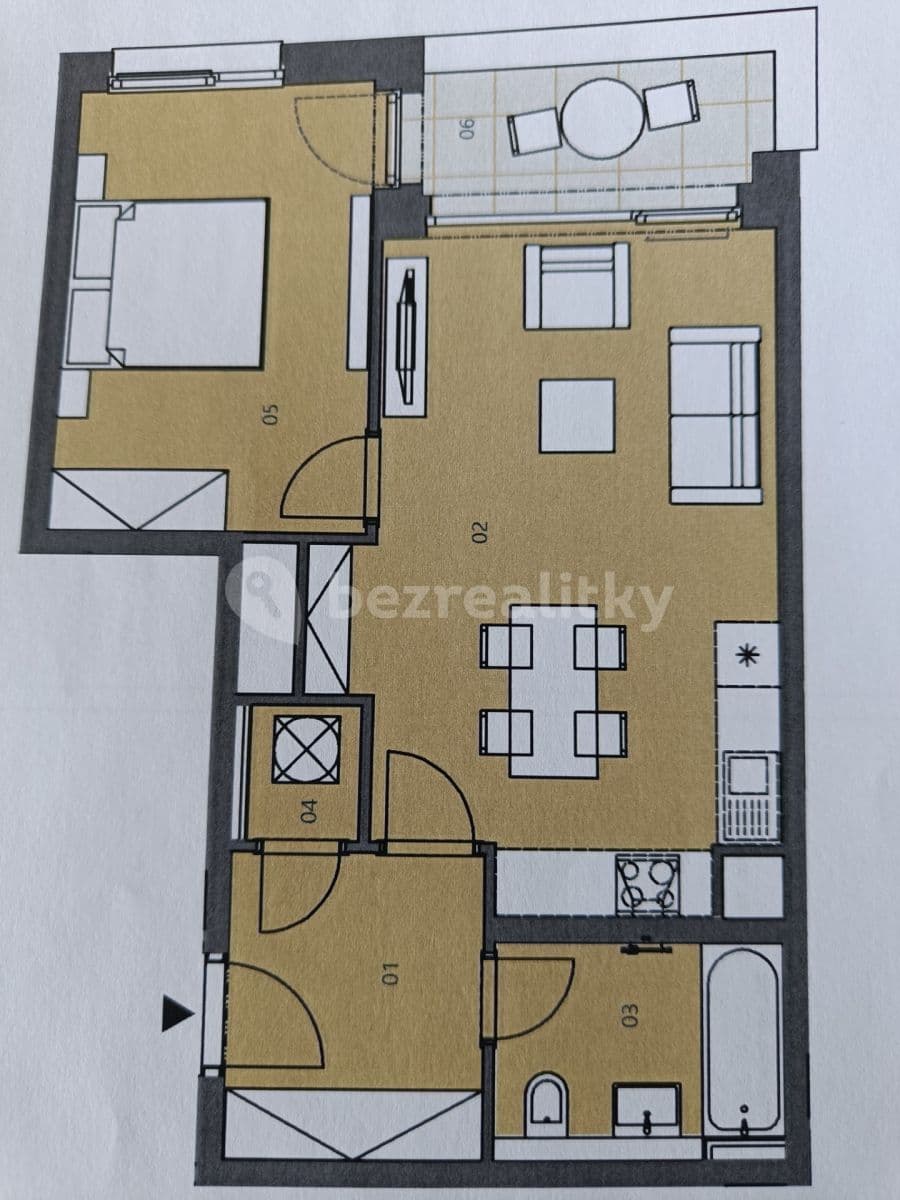 Pronájem bytu 2+kk 54 m², V Přístavu, Praha, Praha Pronájem bytu 2+kk 54 m², V Přístavu, Praha, Praha