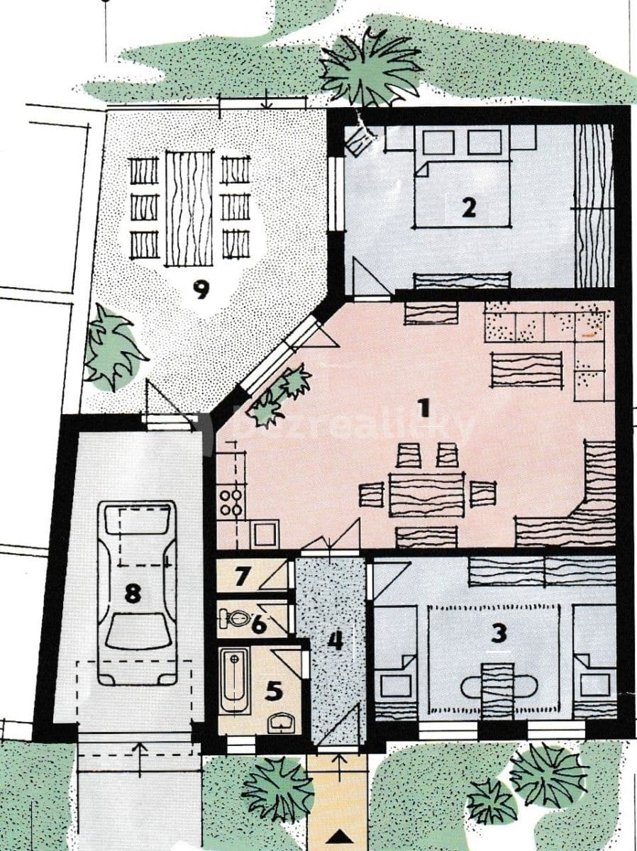 Pronájem domu 103 m², pozemek 306 m², Na Božkovně, Praha, Praha Pronájem domu 103 m², pozemek 306 m², Na Božkovně, Praha, Praha